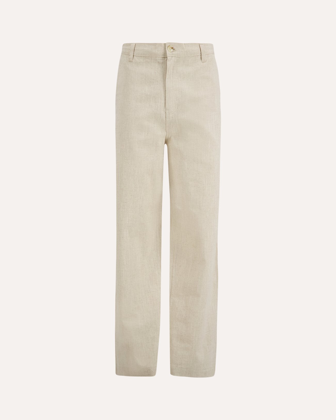 OLAF Linen Barrel Leg Pants BEIGE 1