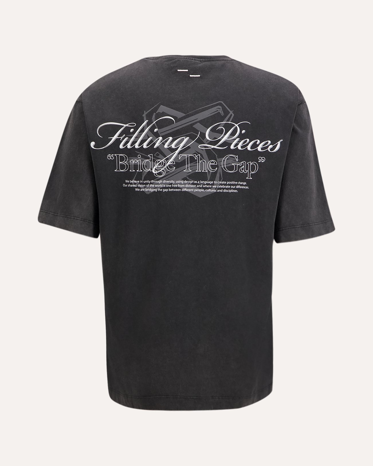 Filling Pieces T Shirt Boxy Bridge The Gap ZWART 1