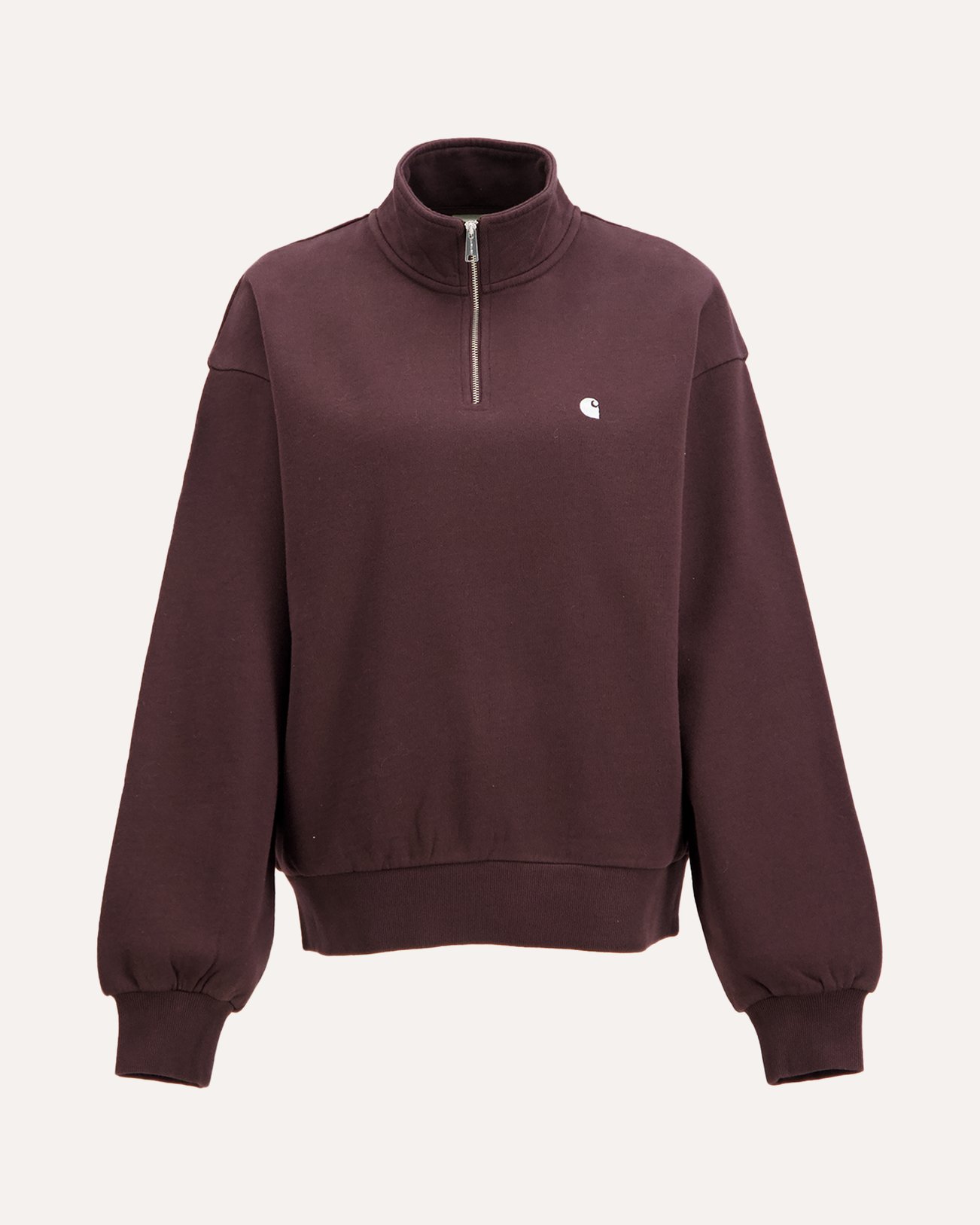 Carhartt W' Casey High Neck Sweat DONKERBRUIN 1