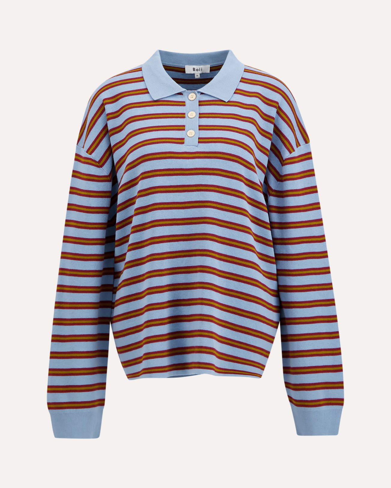 Boii Studios Adanne Polo Knit BLAUW 1