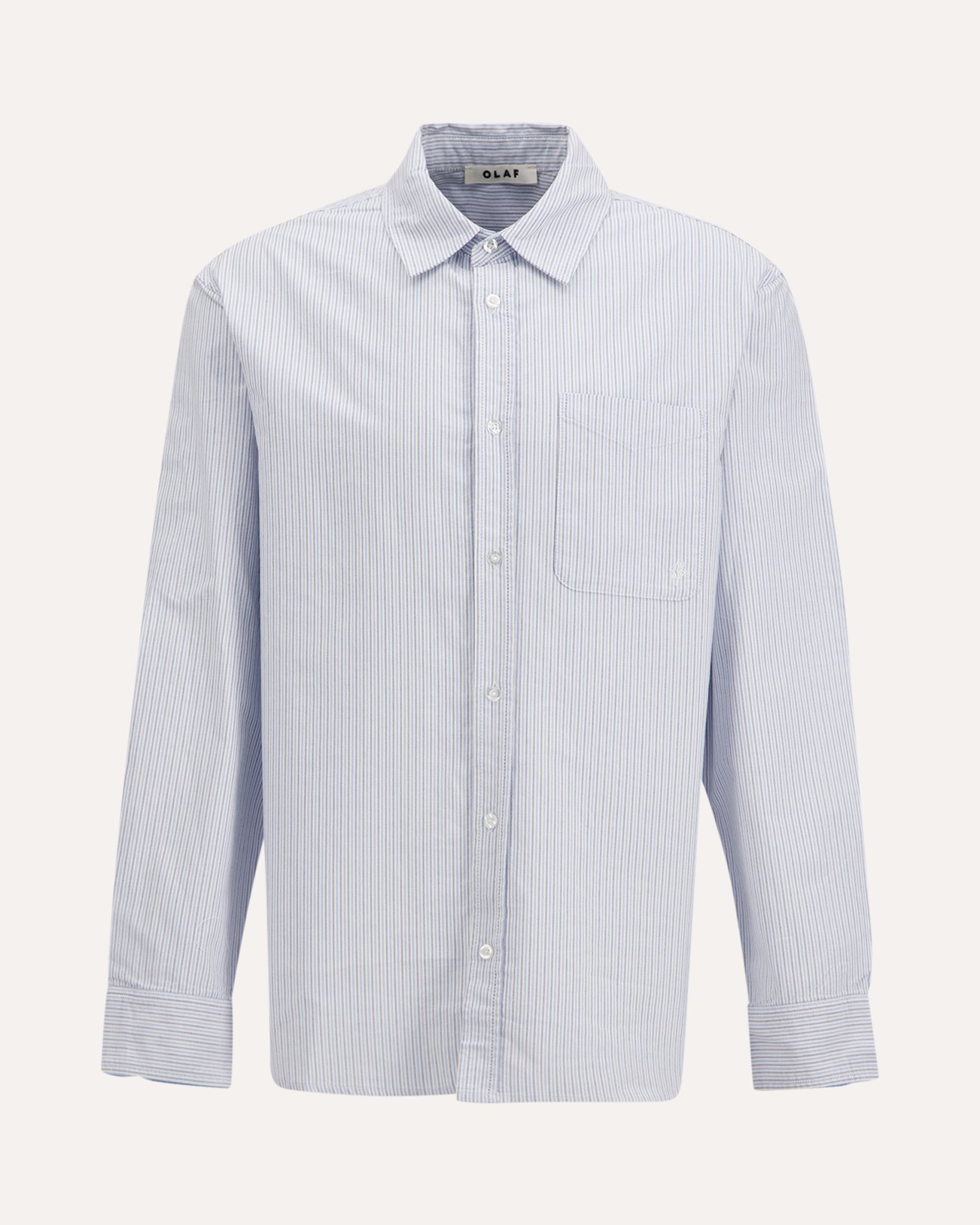 OLAF Oxford Relaxed Shirt LICHTBLAUW 1