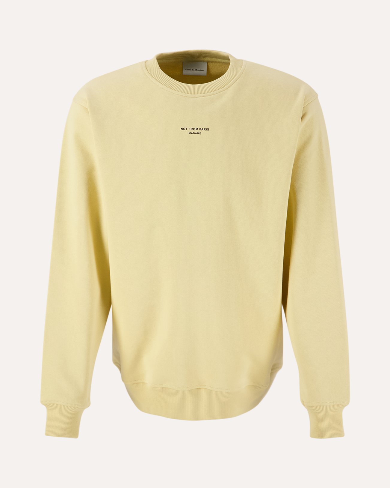 Drole de Monsieur Le Sweatshirt Slogan Classique BEIGE 1