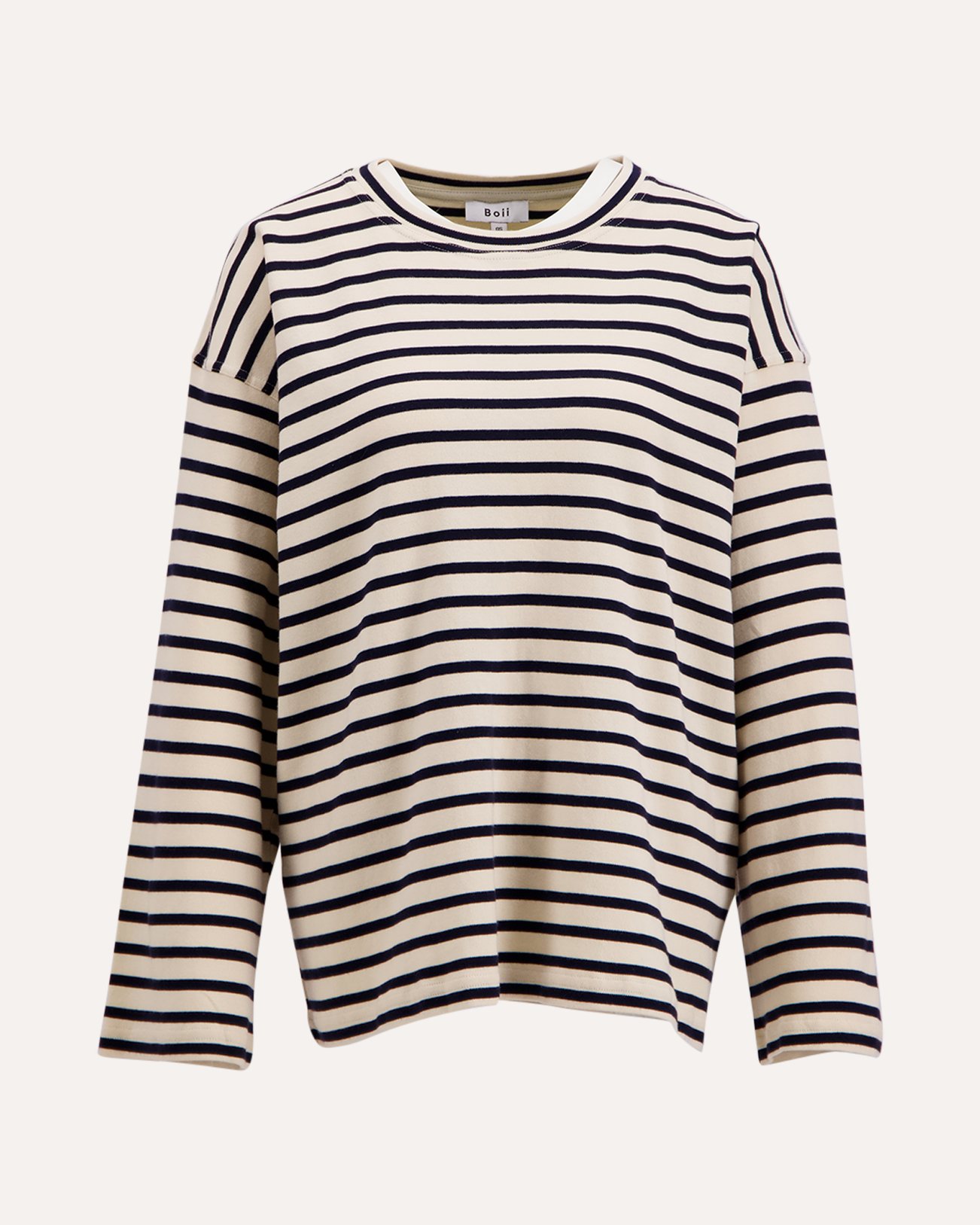 Boii Studios Alberte Stripe Tee WIT 1