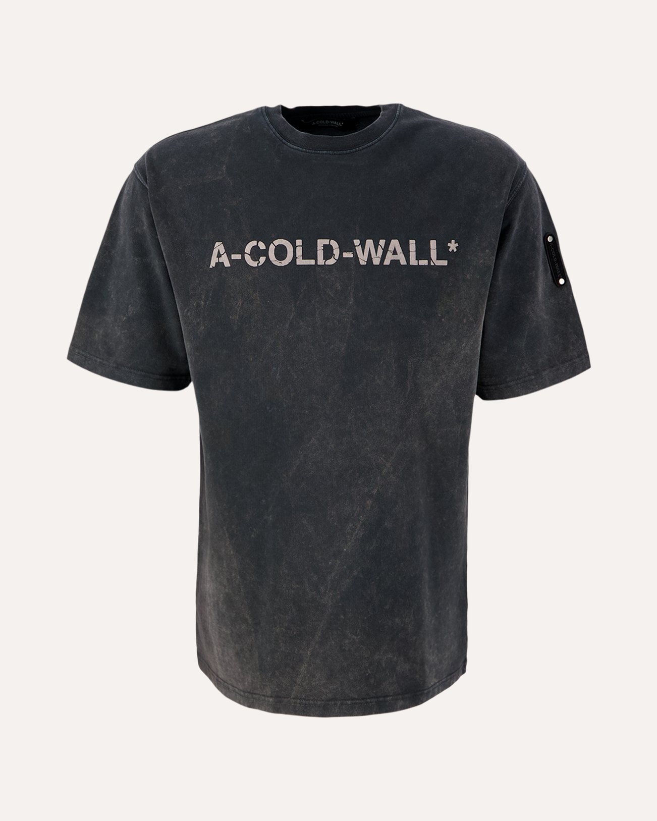 A-COLD-WALL* Overdye Logo T-Shirt DONKERGRIJS 1