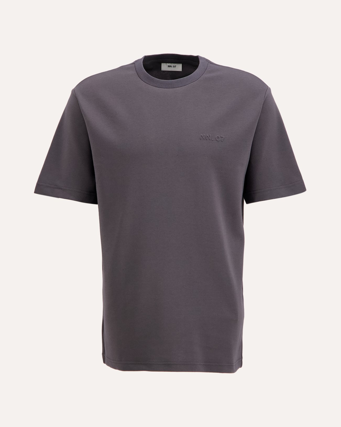 NN.07 Nat Ss Logo Tee 3457 ANTHRACIET 1