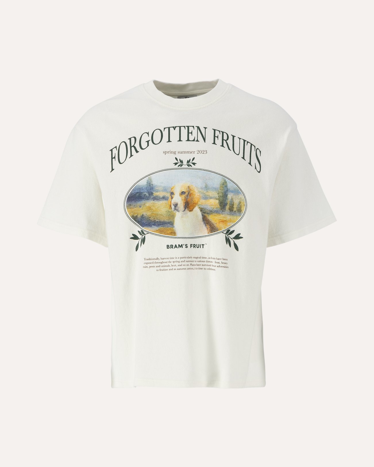 Brams Fruit Forgotten Fruits Beagle T-Shirt White 1