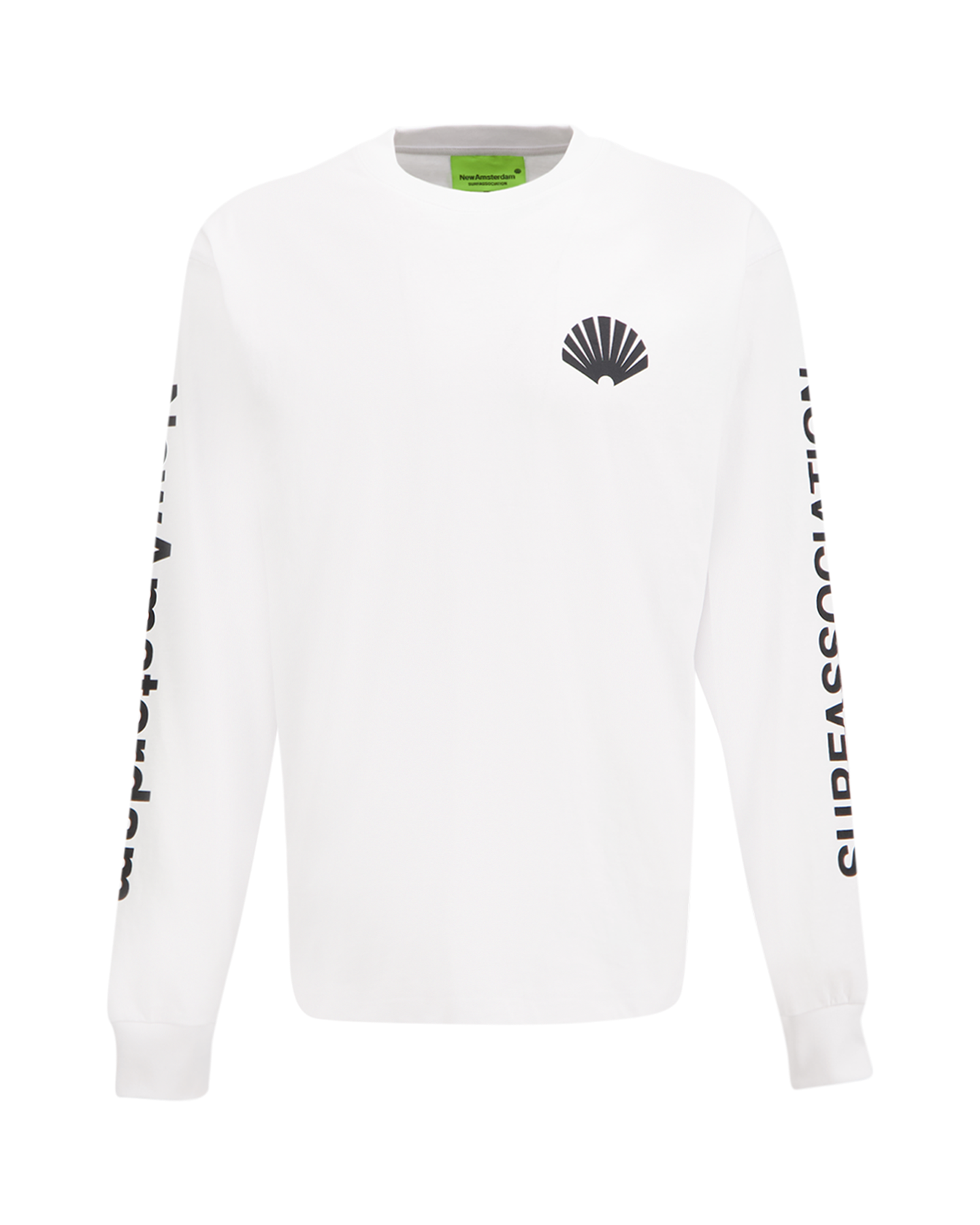 New Amsterdam Surf Association Logo Longsleeve WIT 2