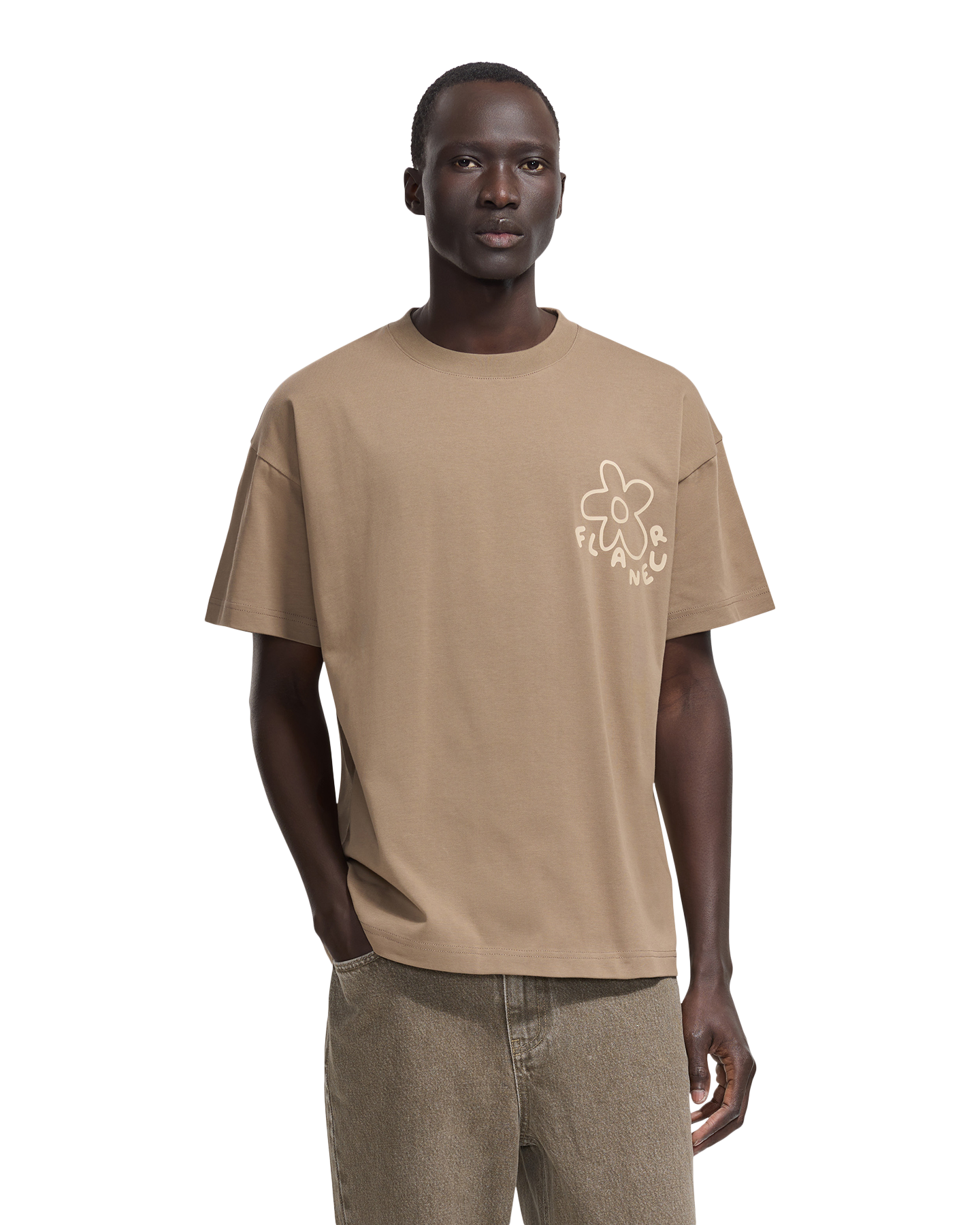 Flaneur Blossom T-Shirt BRUIN 3