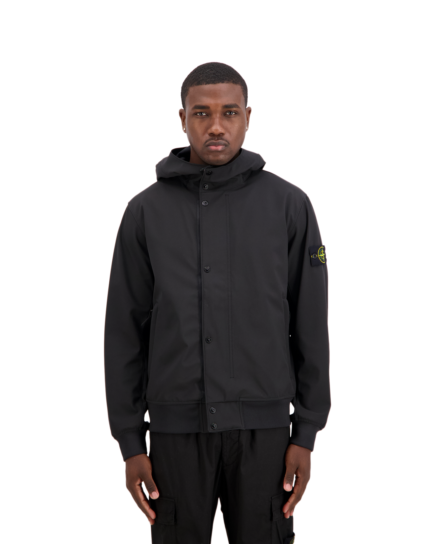 Stone Island S0A22 Light Soft Shell Jas ZWART 4