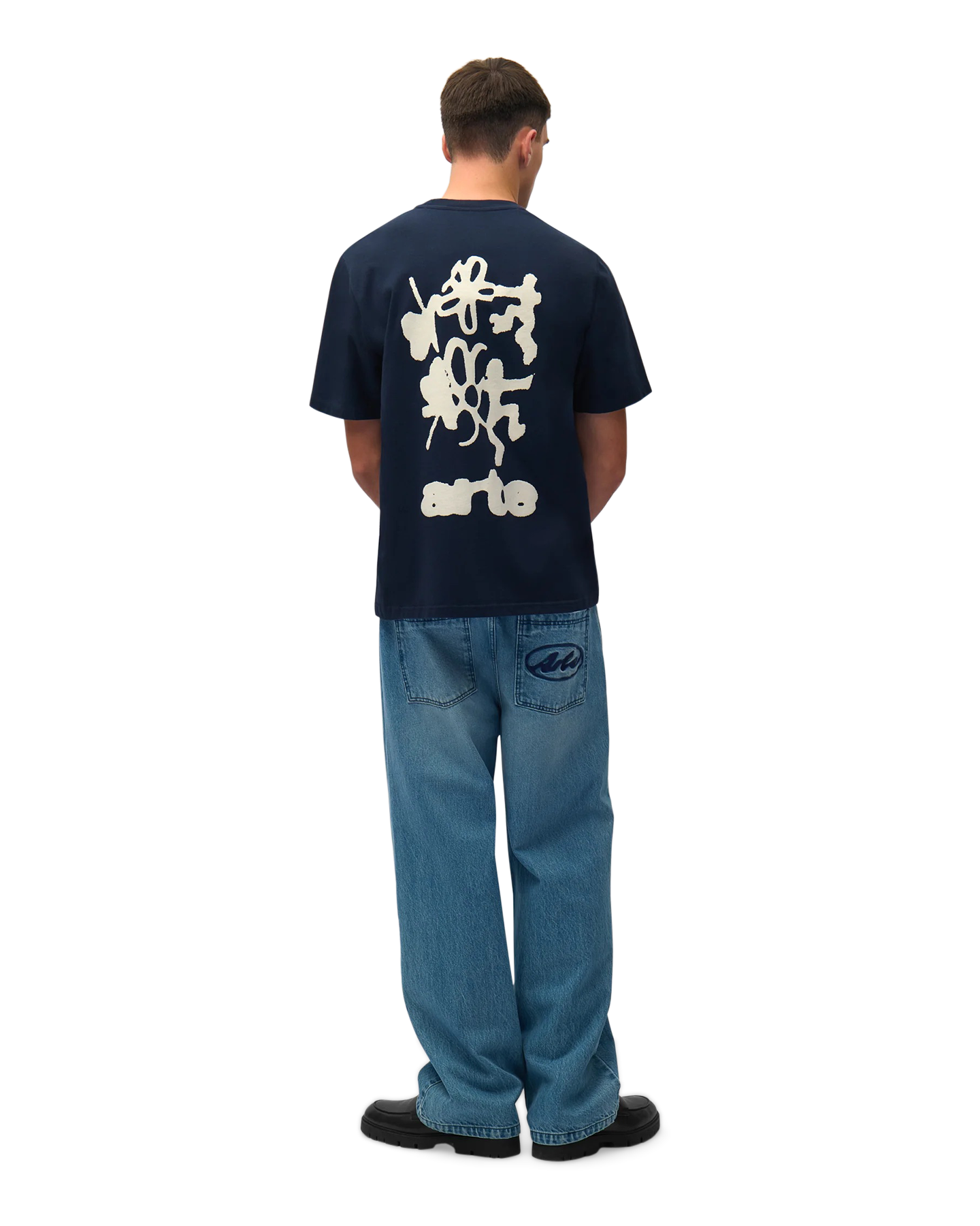 Arte Antwerp Blurry Back Print DONKERBLAUW 5