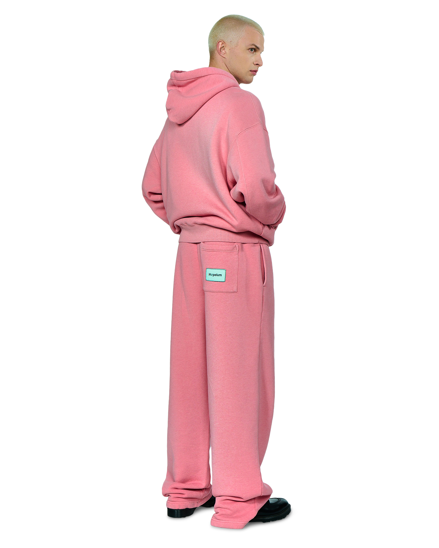 Hopeium Cashmere Blend Zip Up Hoodie ROSE 4