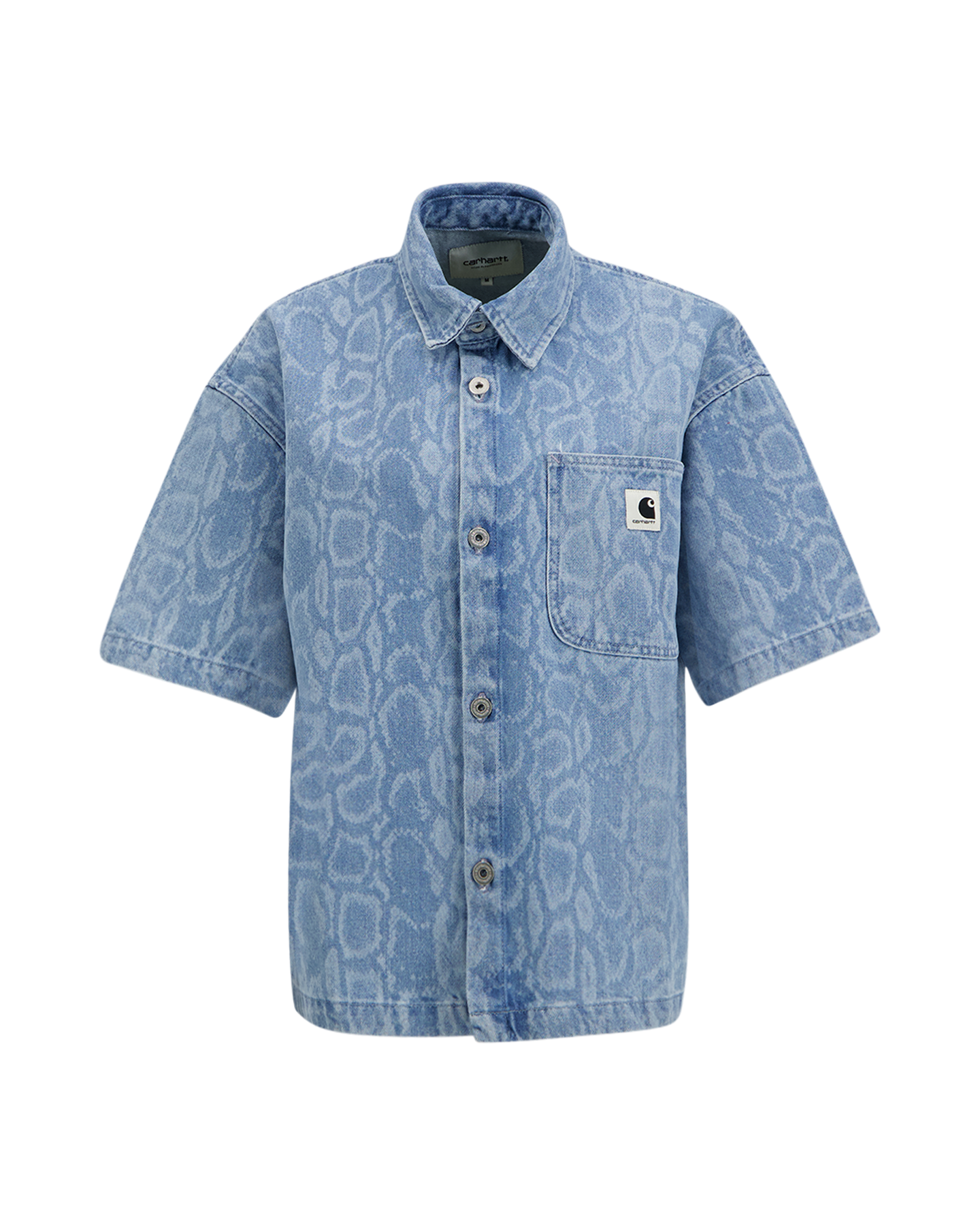 Carhartt W' S/S Snake Lovilia Shirt BLAUW 1