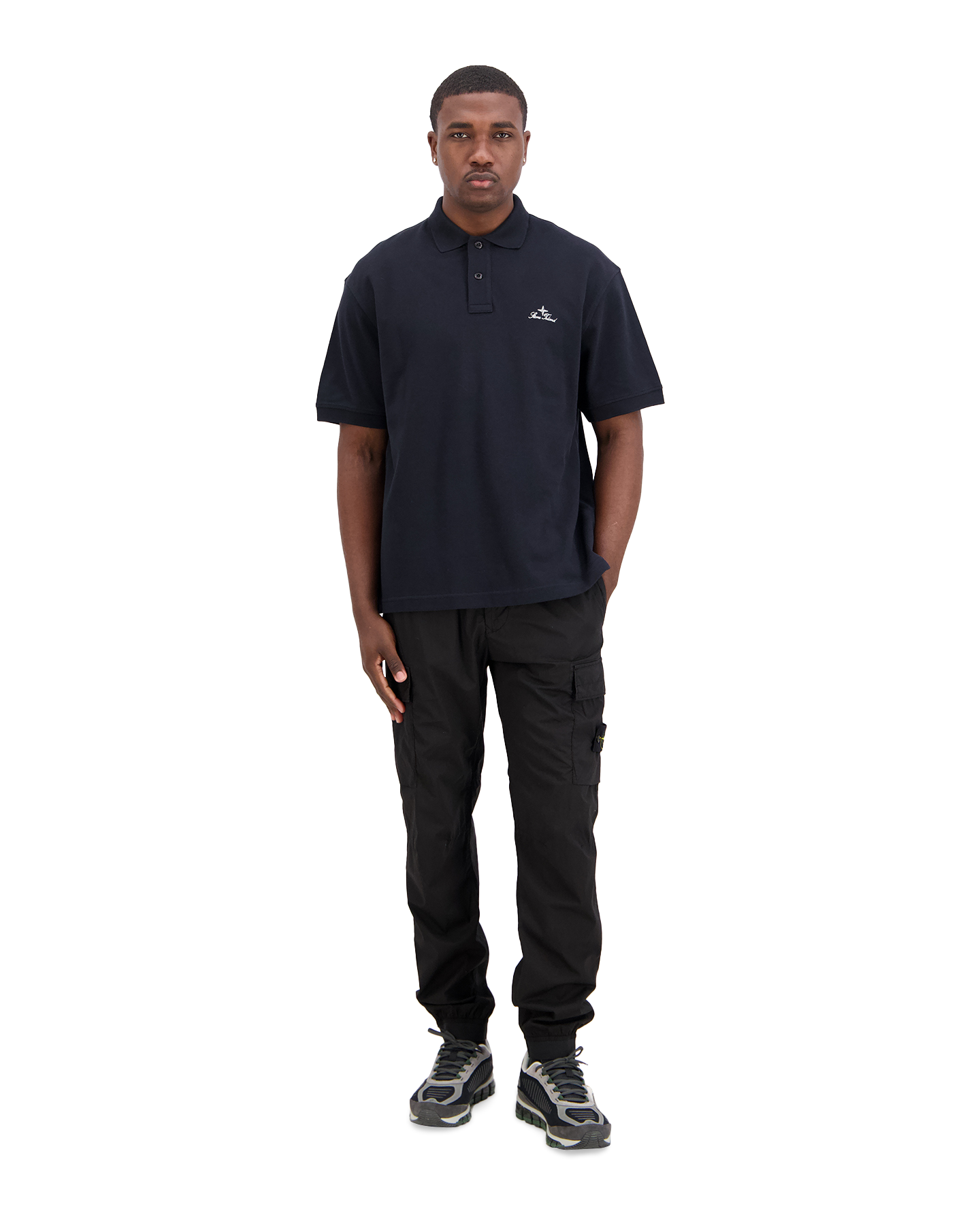 Stone Island S0039 Polo DONKERBLAUW 3
