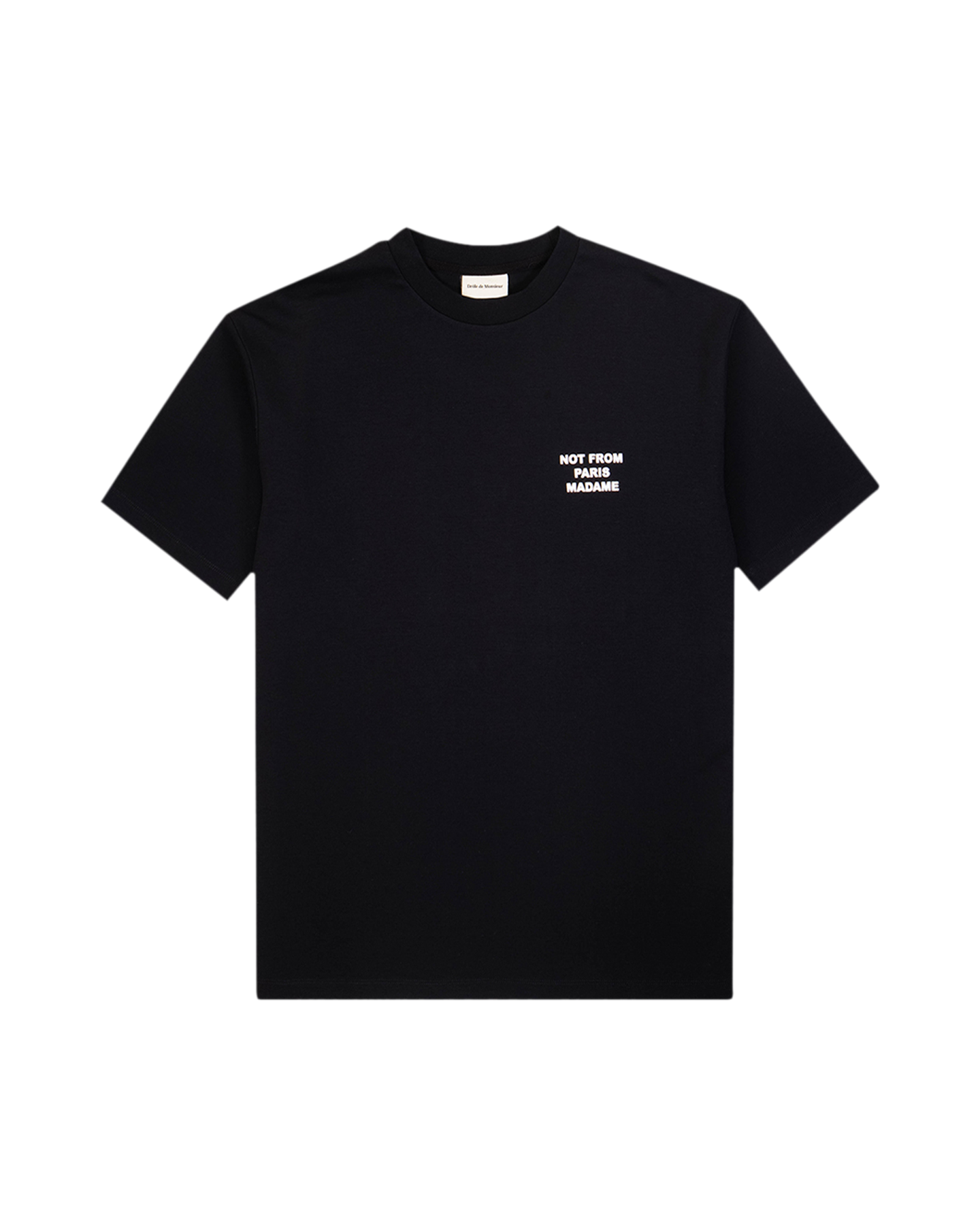 Drole de Monsieur  Le T-Shirt Slogan ZWART 0
