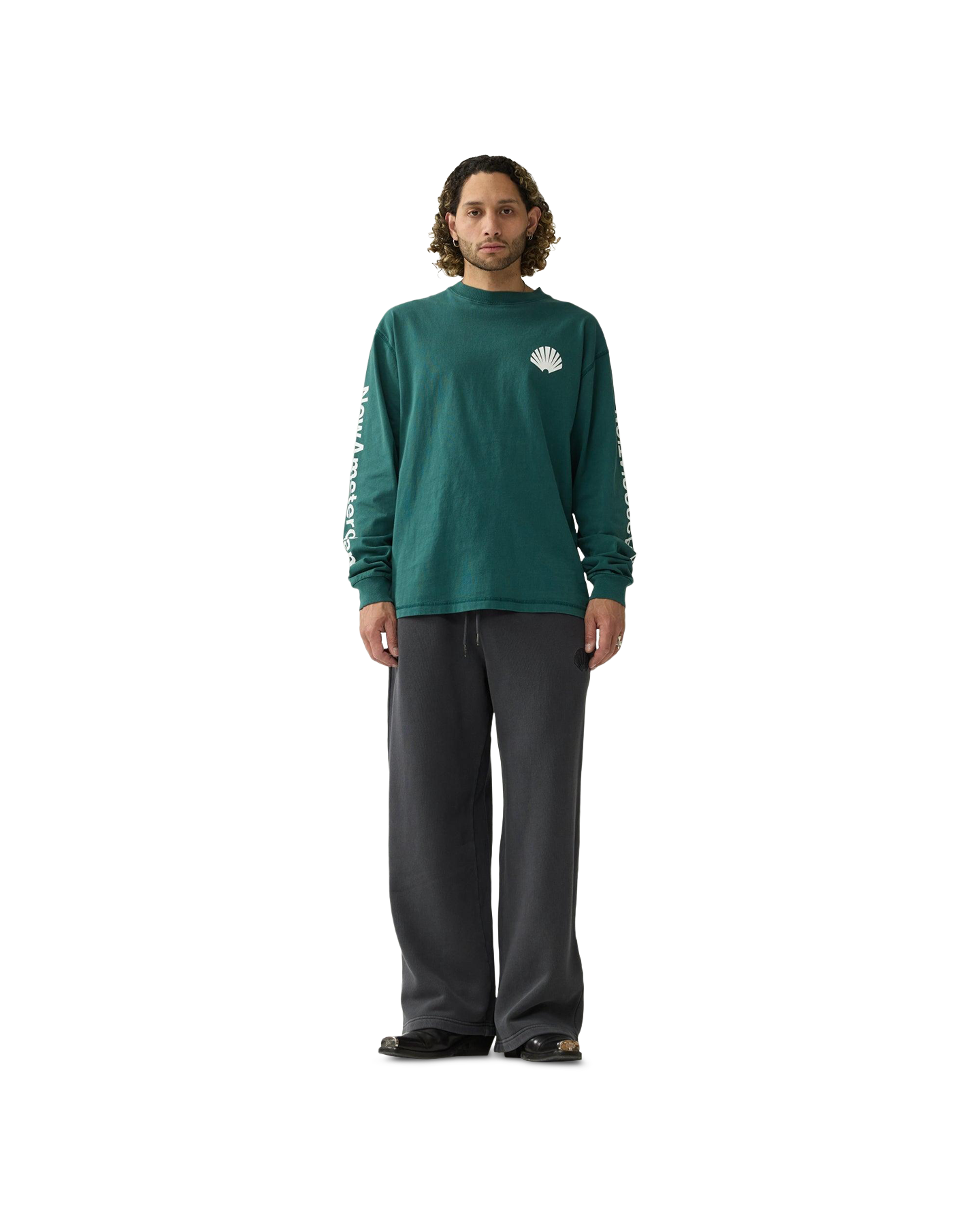 New Amsterdam Surf Association Logo Longsleeve Bottle GROEN 4