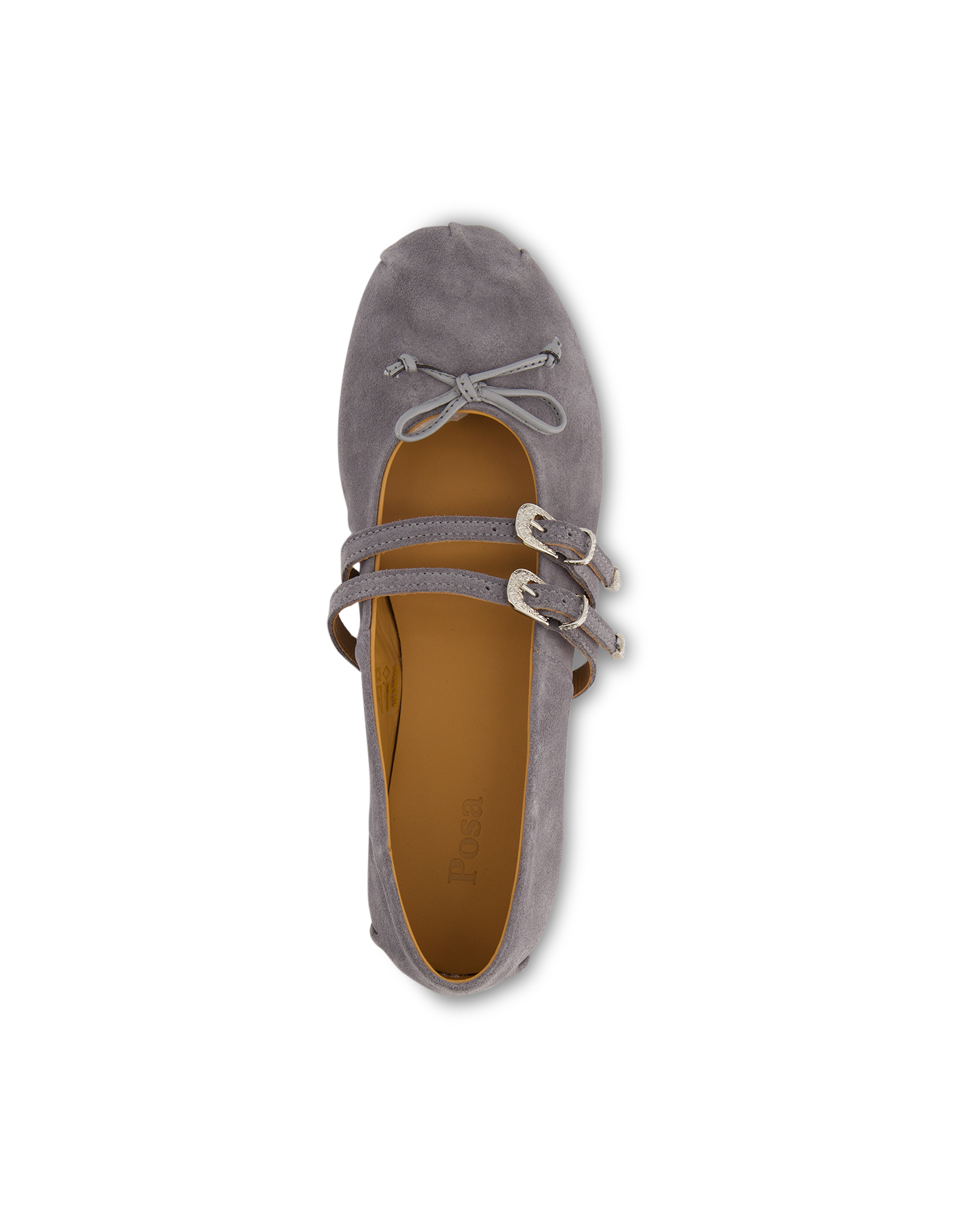 Posa Vita Ballerina Western - Suede GRIJS 5