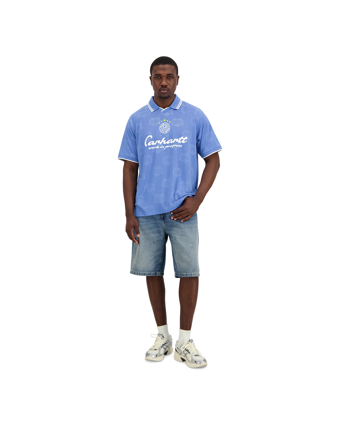 Carhartt WIP S/S Terrace Football T Shirt Blauw | Coef