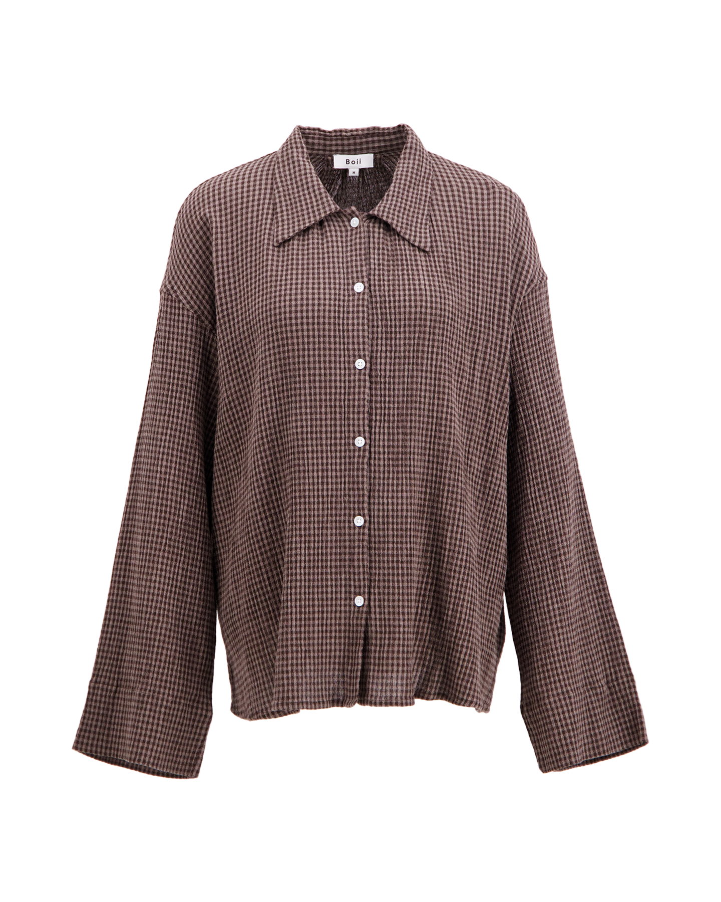 Boii Studios Tinsi Check Shirt BRUIN 1