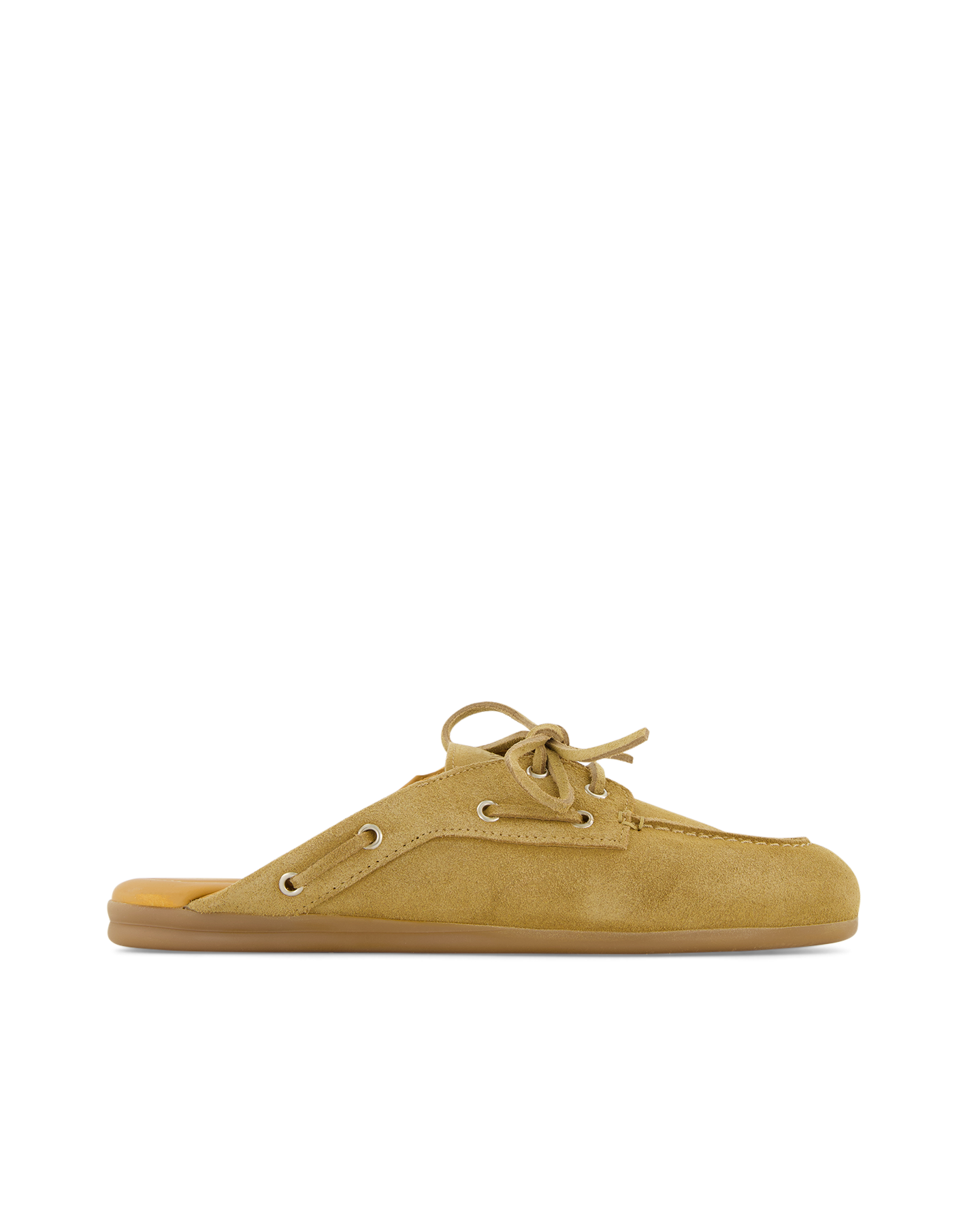 Posa Boat Loafer Mule - Suede BEIGE 1