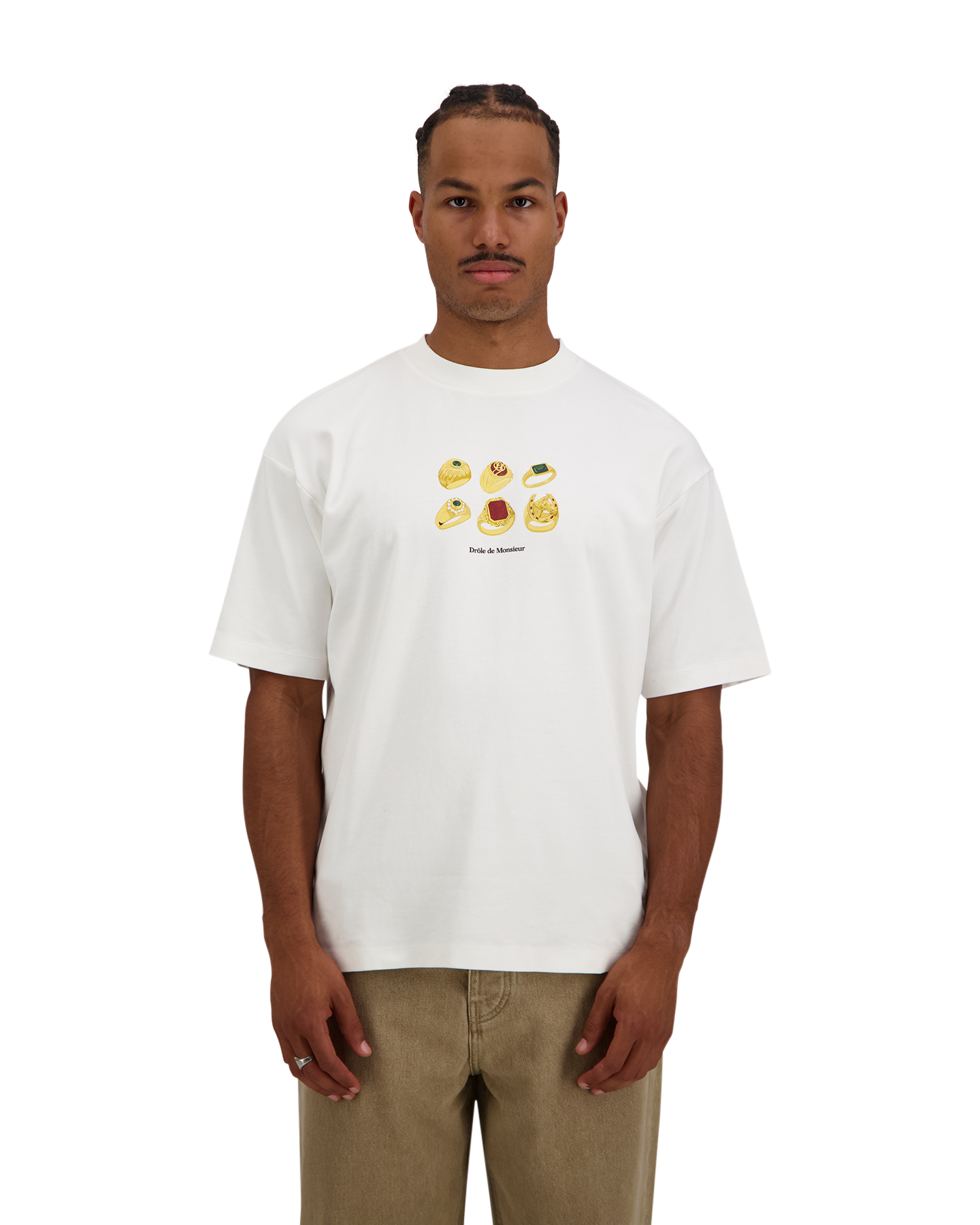 Drole de Monsieur Rings T-Shirt WIT 3