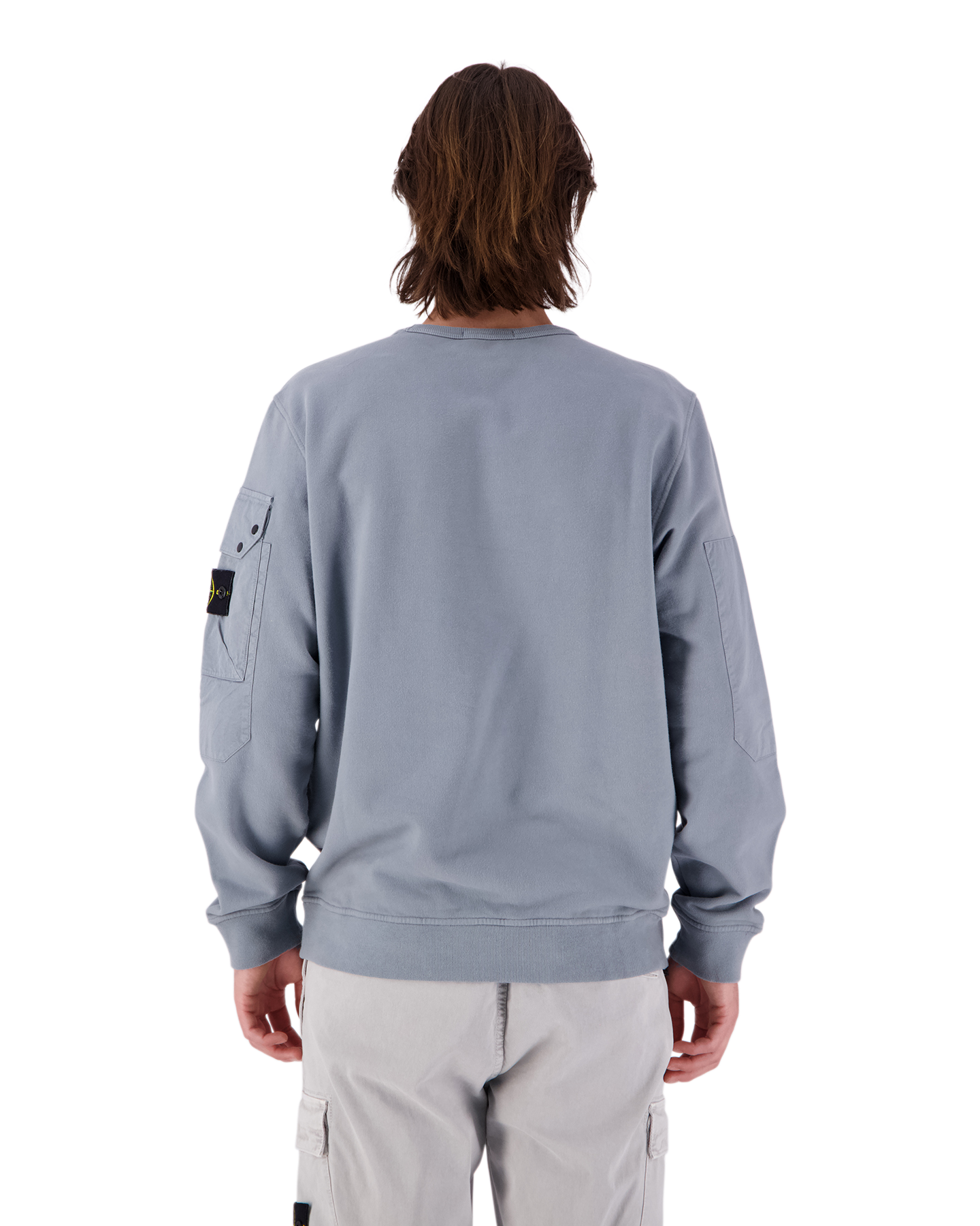 Stone Island 63920 Brushed Cotton Fleece  Sweatshirt GROEN 5