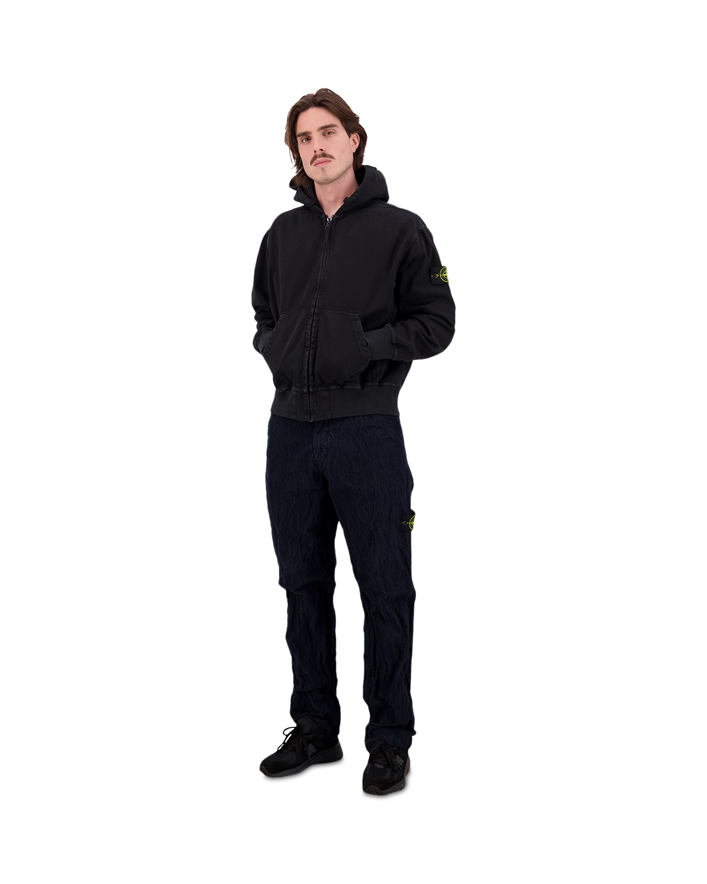 Stone Island S0184 Vest Capuchon ZWART 3