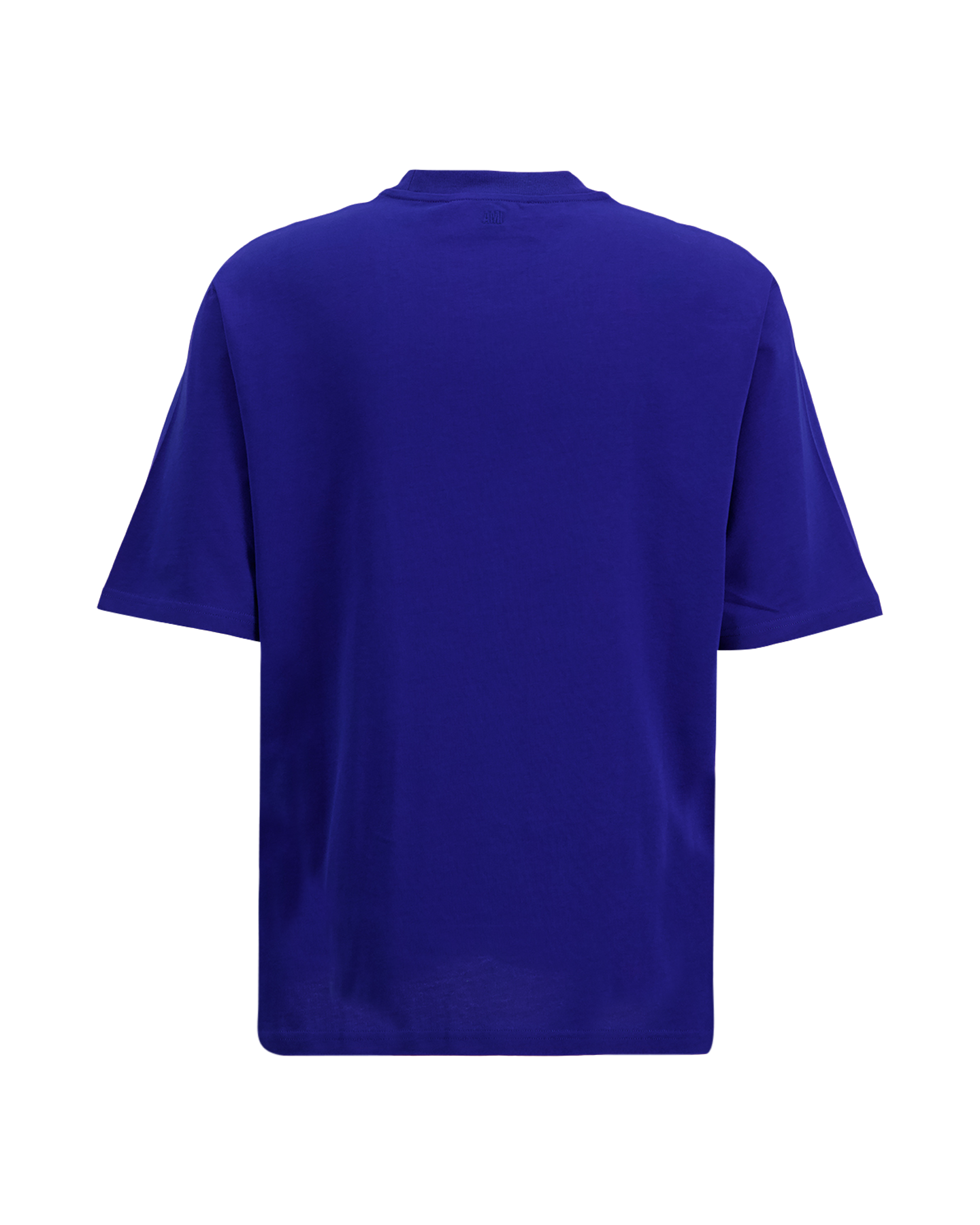 AMI Paris Tshirt With Tonal Embossed Ami De Coeur BLAUW 2