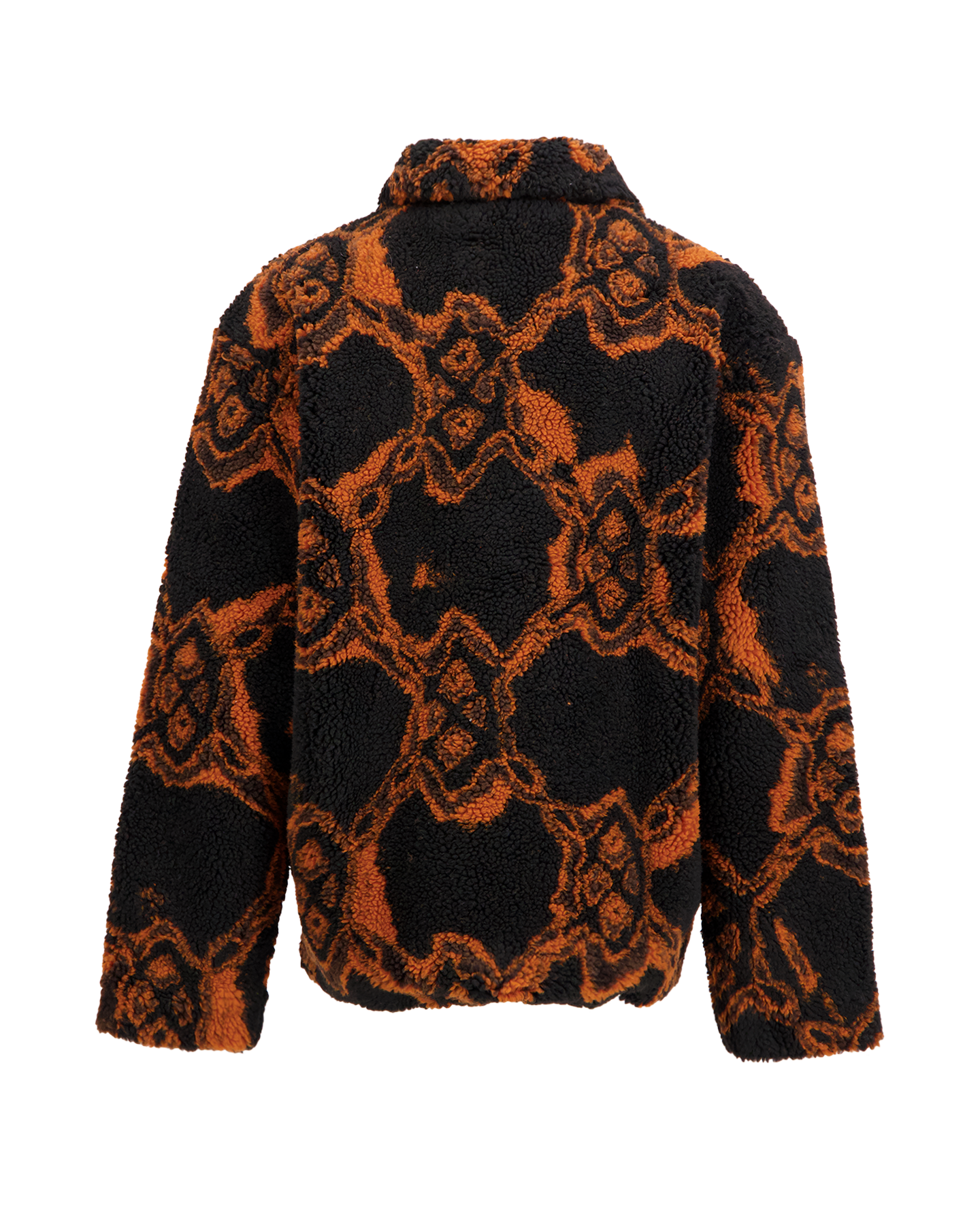 Daily Paper Burned Shield Fur Jacket ZWART 2
