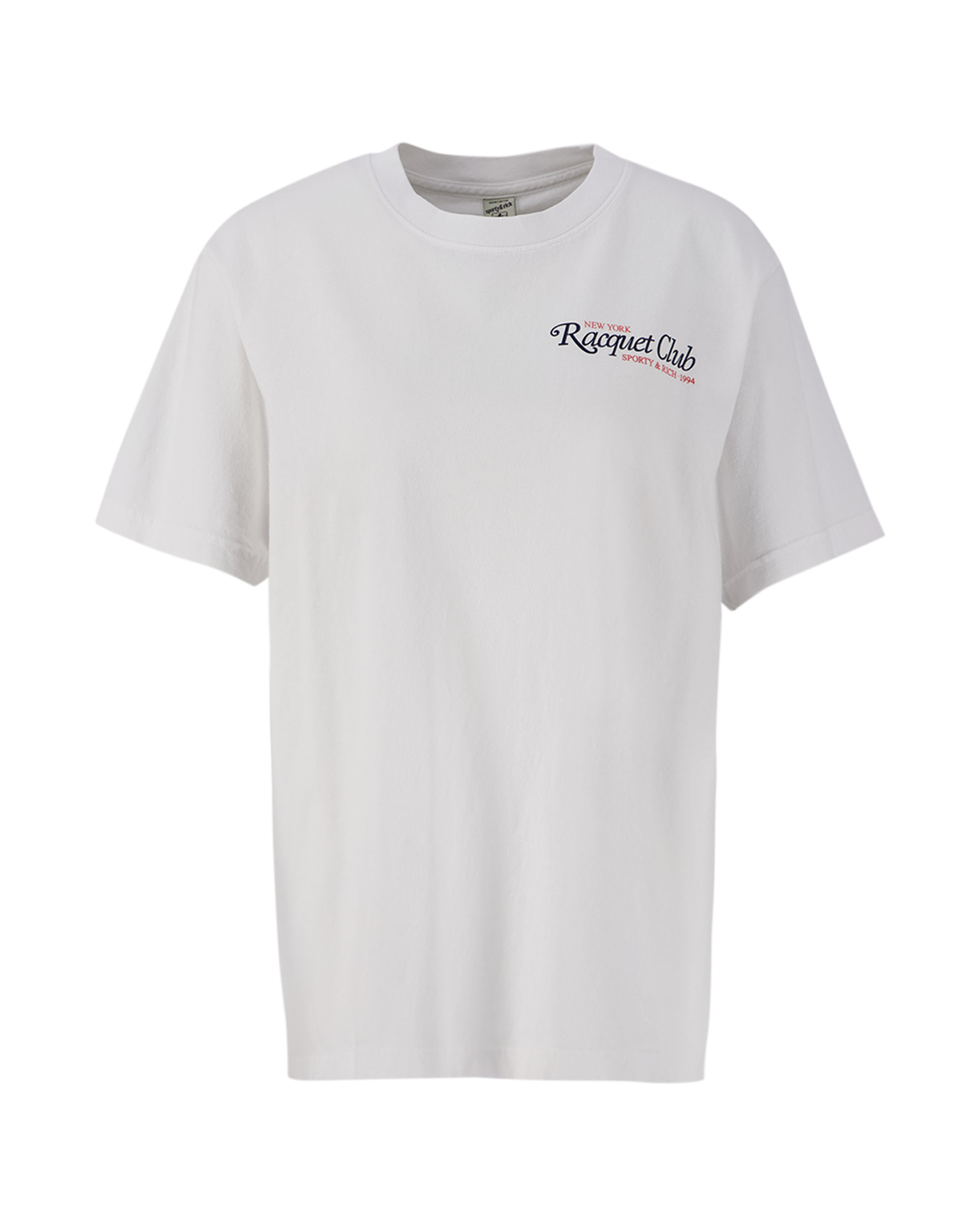 Sporty & Rich 94 Racquet Club T-Shirt White/Navy/Bright Red WIT 2