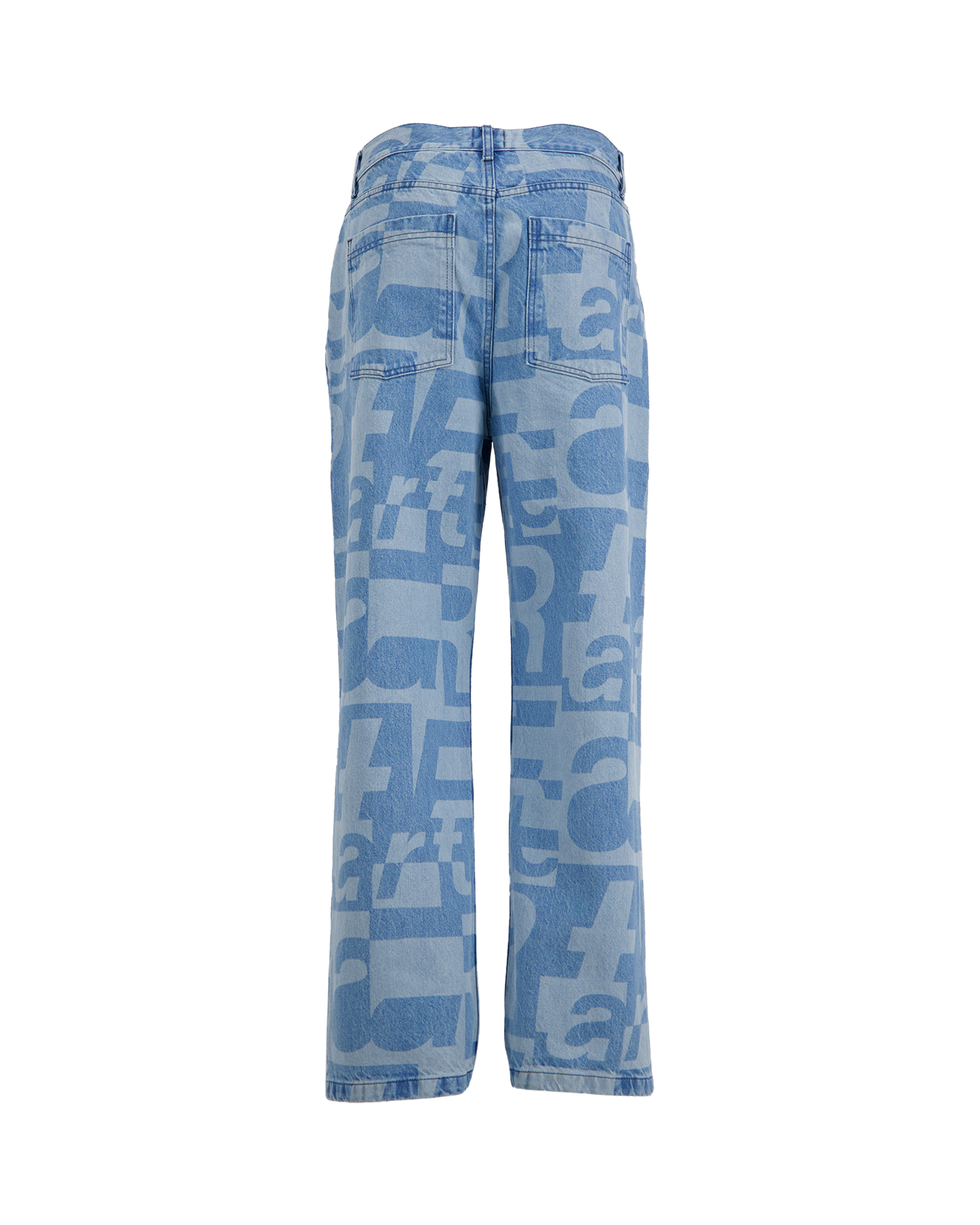 Arte Antwerp Denim Allover Pants BLAUW 2