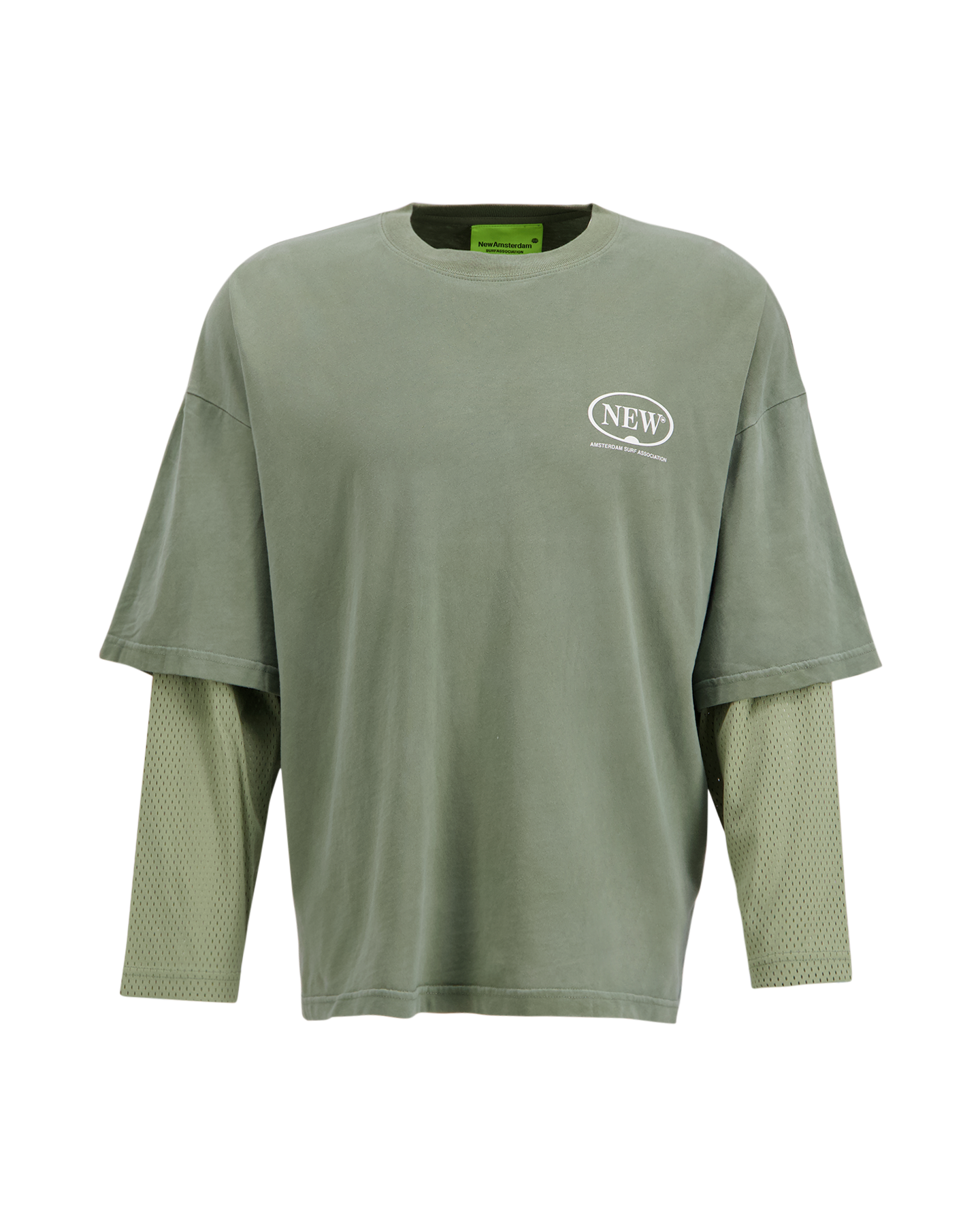 New Amsterdam Surf Association Double Layer Longsleeve GROEN 2