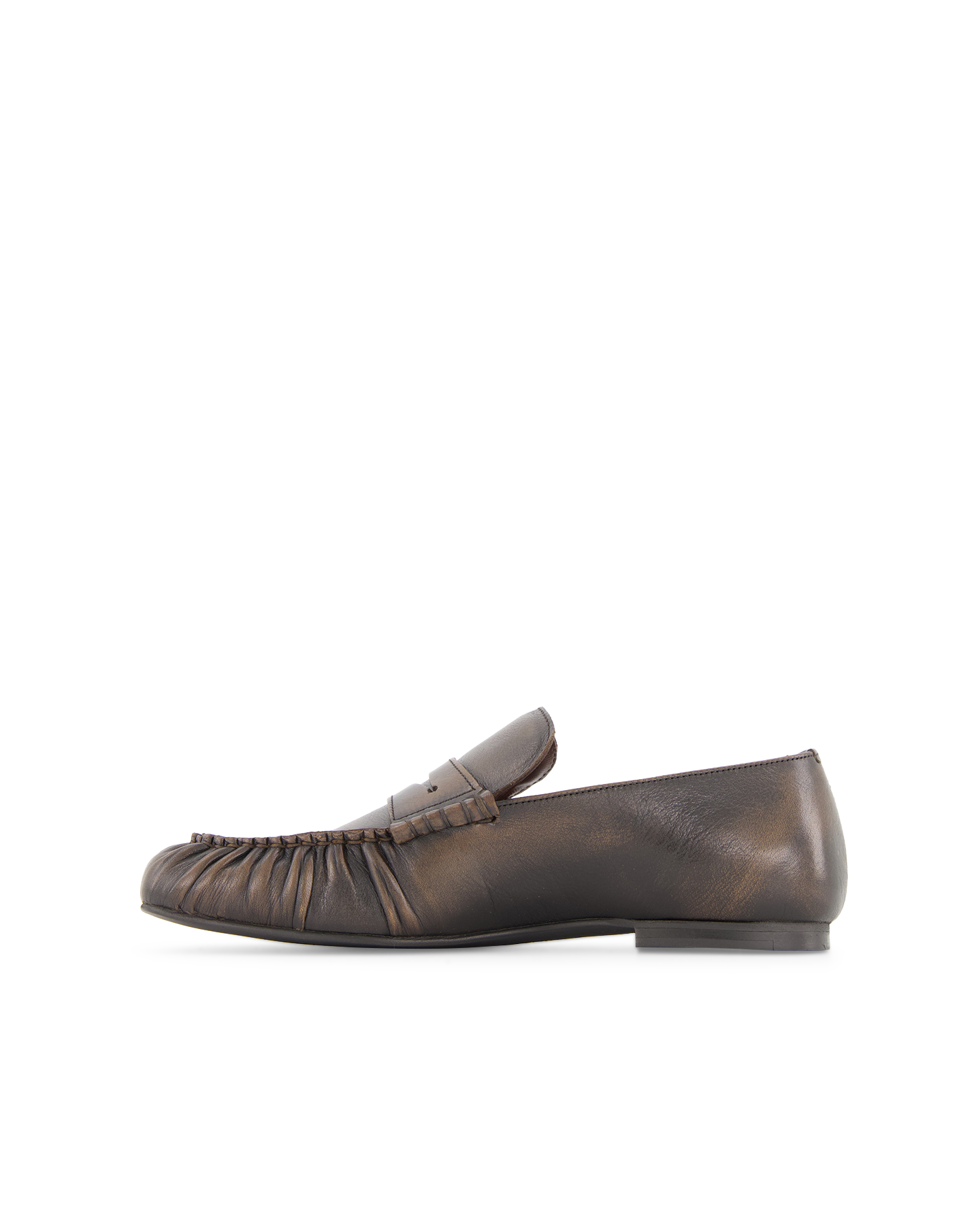 Alohas Aven Vintage Effect Brown Leather Loafers DONKERBRUIN 3