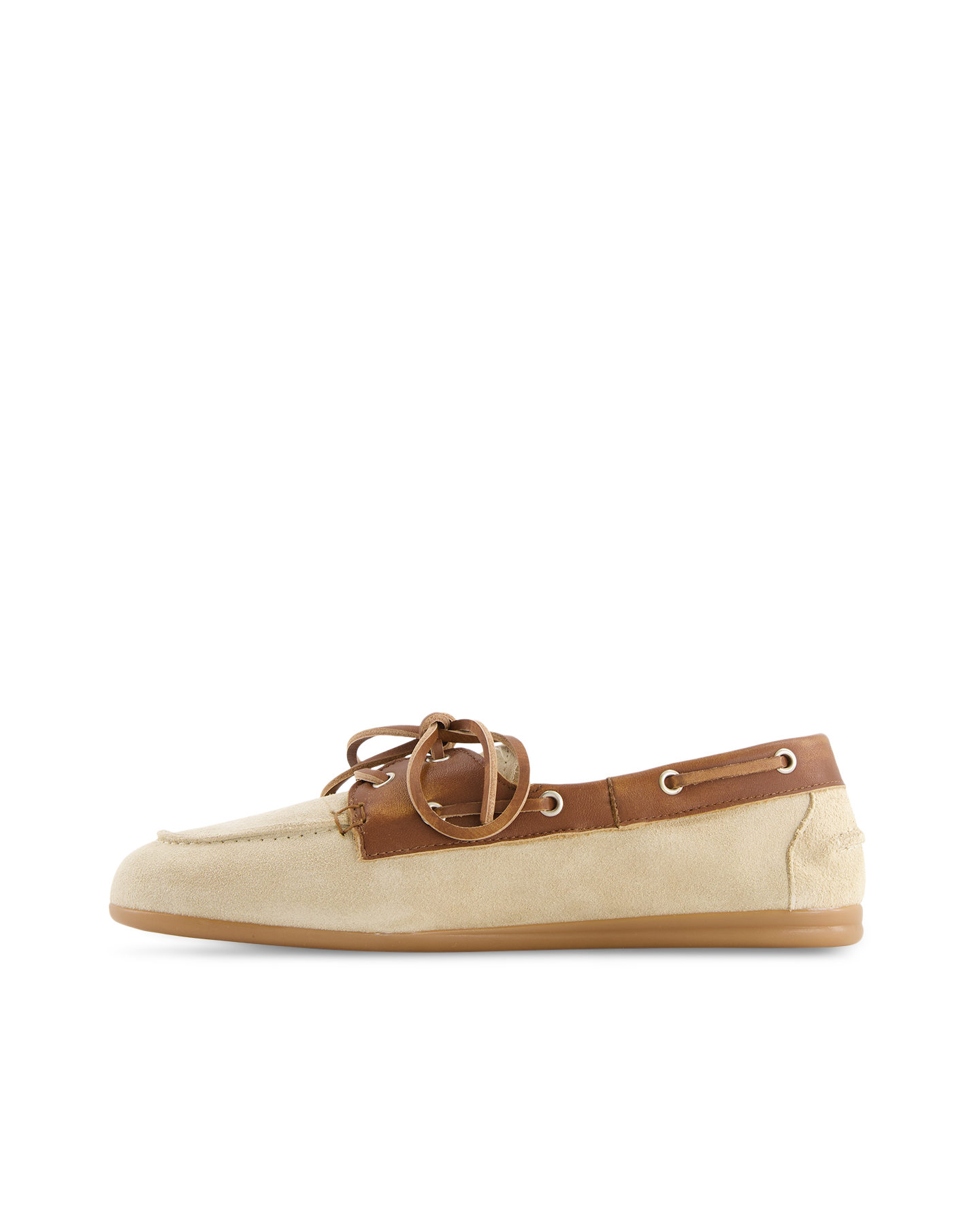 Posa Boat Loafer Brushed - Suede/ Leather BRUIN 3