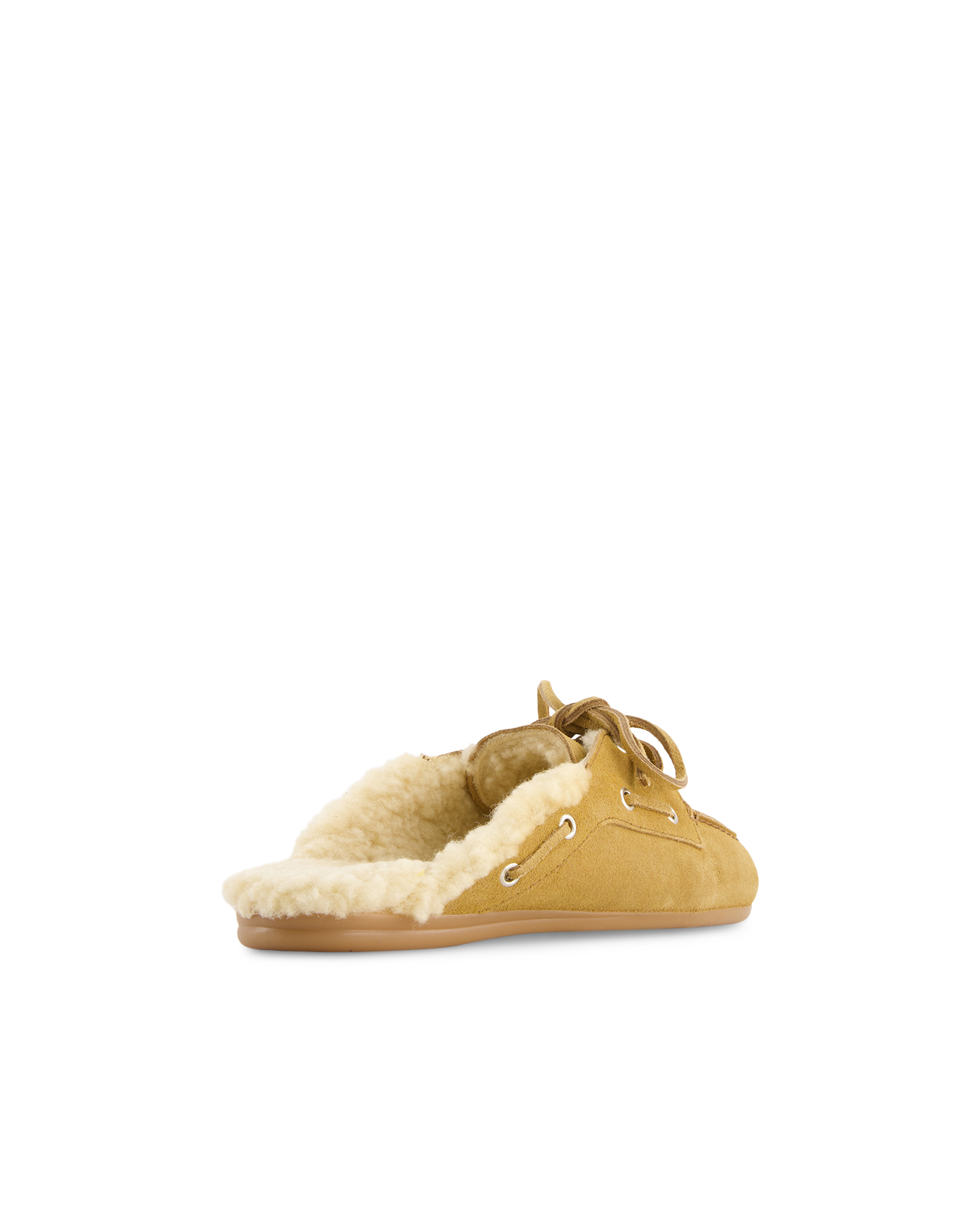 Posa Boat Loafer Mule Fur Brushed - Suede BRUIN 4