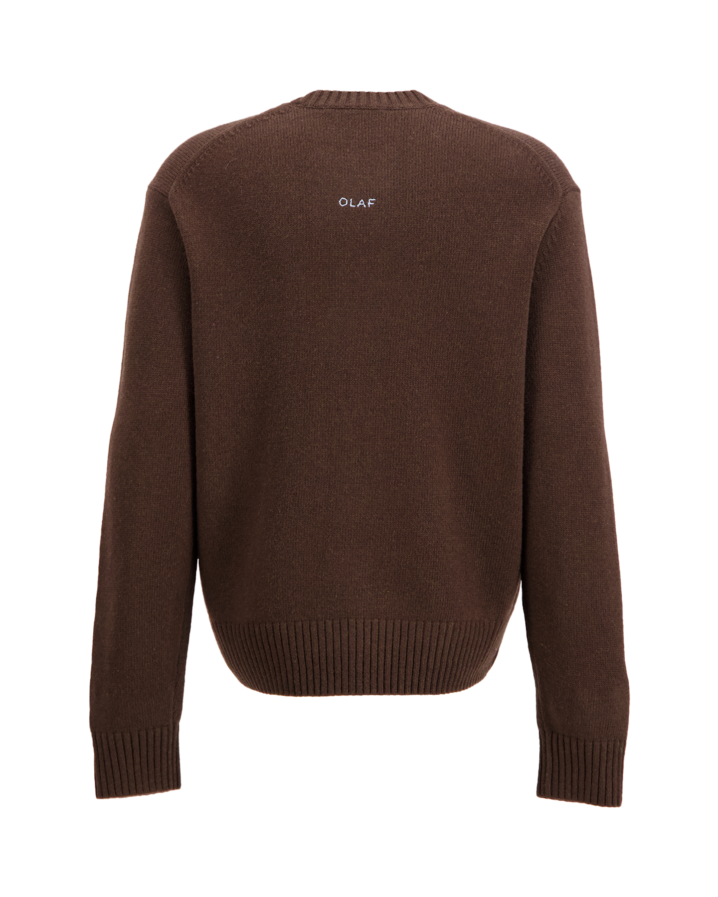 OLAF Essential Knitted Crewneck DONKERBRUIN 2