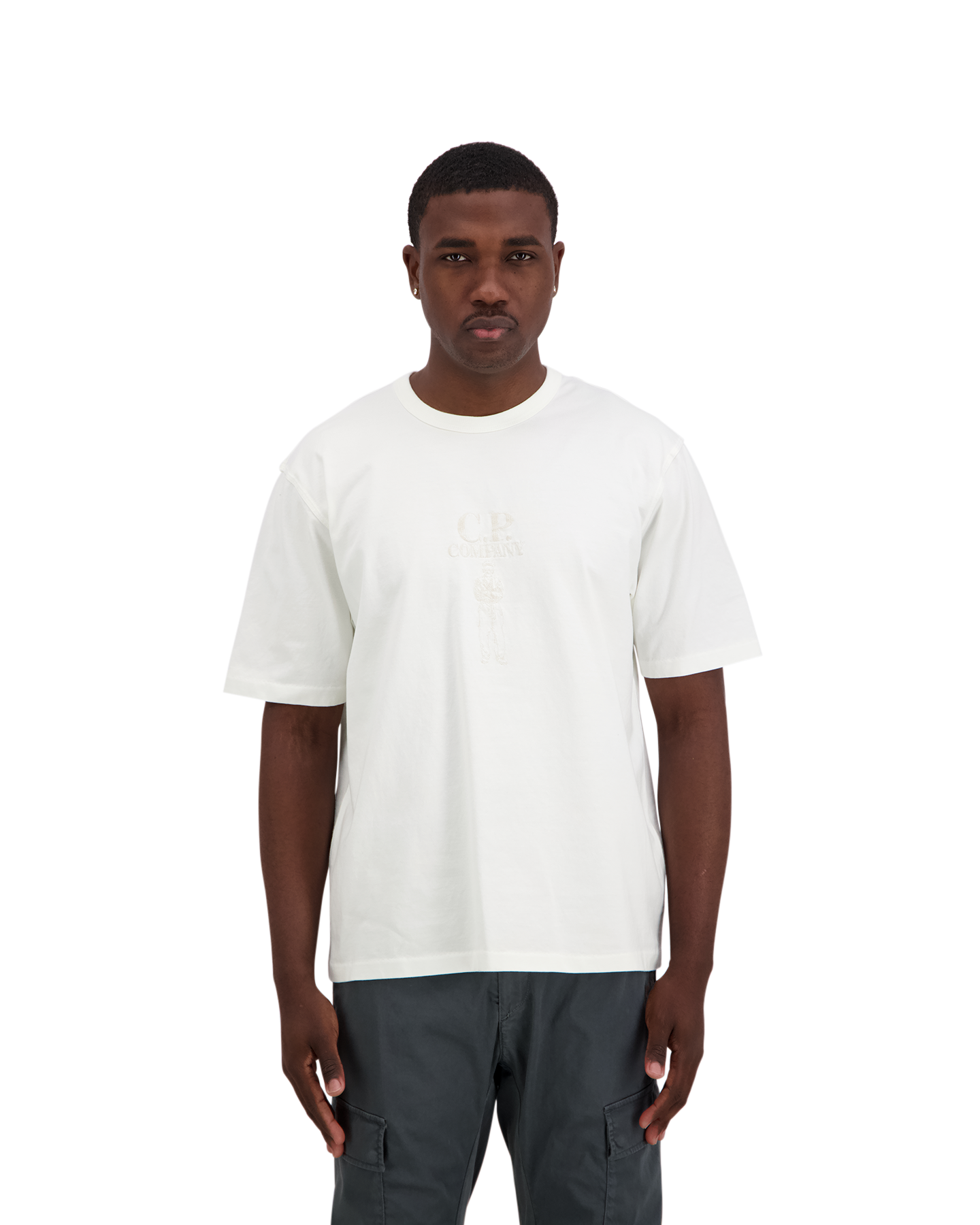 C.P. Company Logo T-Shirt CREME 4