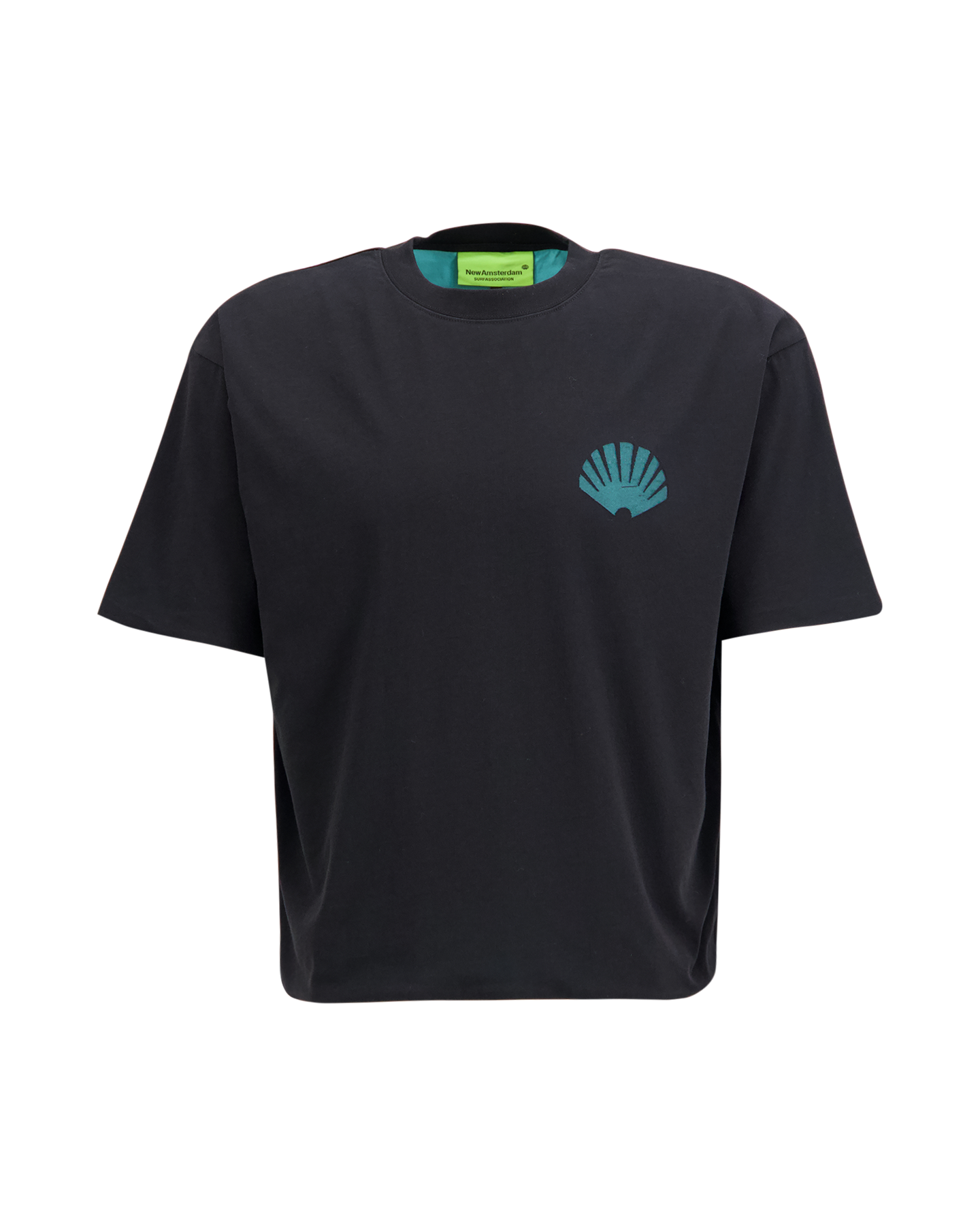 New Amsterdam Surf Association Double Layered Logo Tee ZWART 2