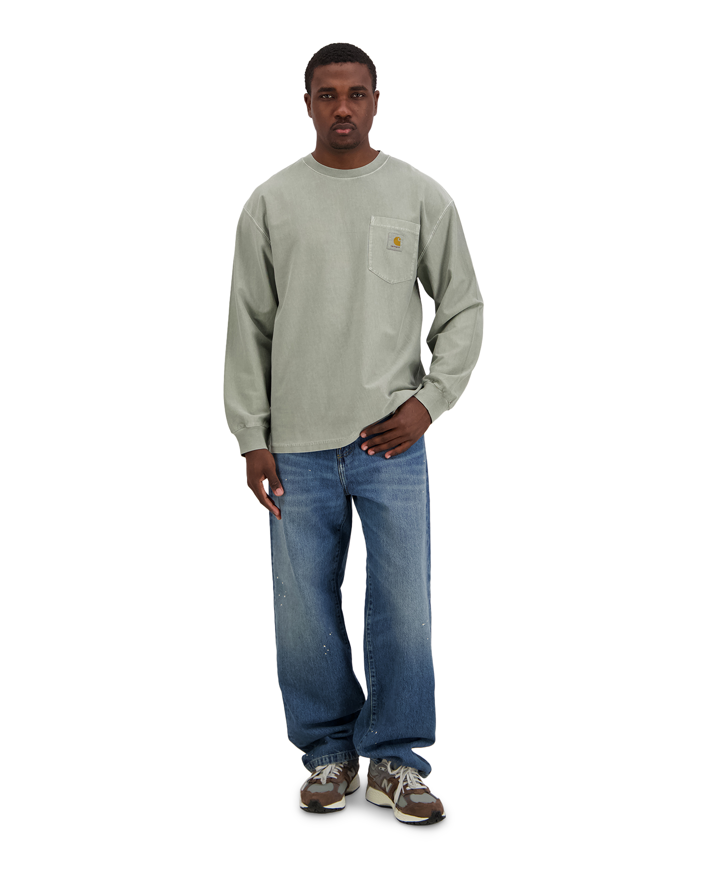 Carhartt L/S Loose Pocket T Shirt GROEN 3