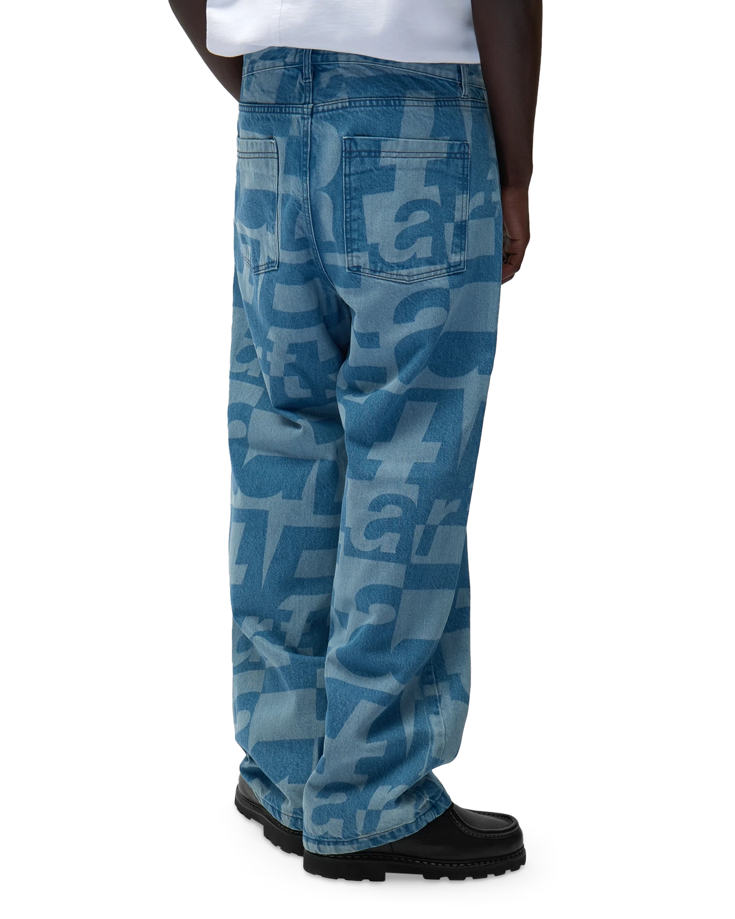 Arte Antwerp Denim Allover Pants BLAUW 4