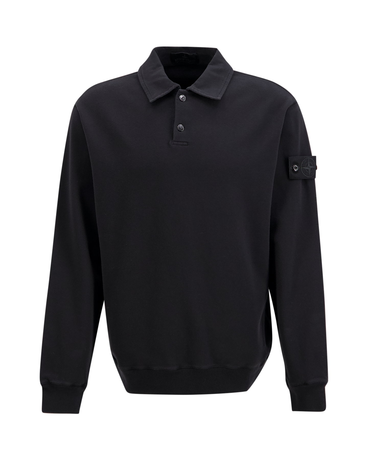 Stone Island 6100026 Polo Ls Ghost ZWART 1