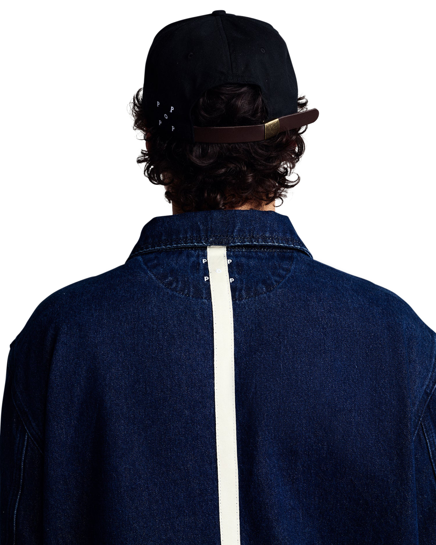 POP Trading Company Denim Full Zip Jacket BLAUW 4