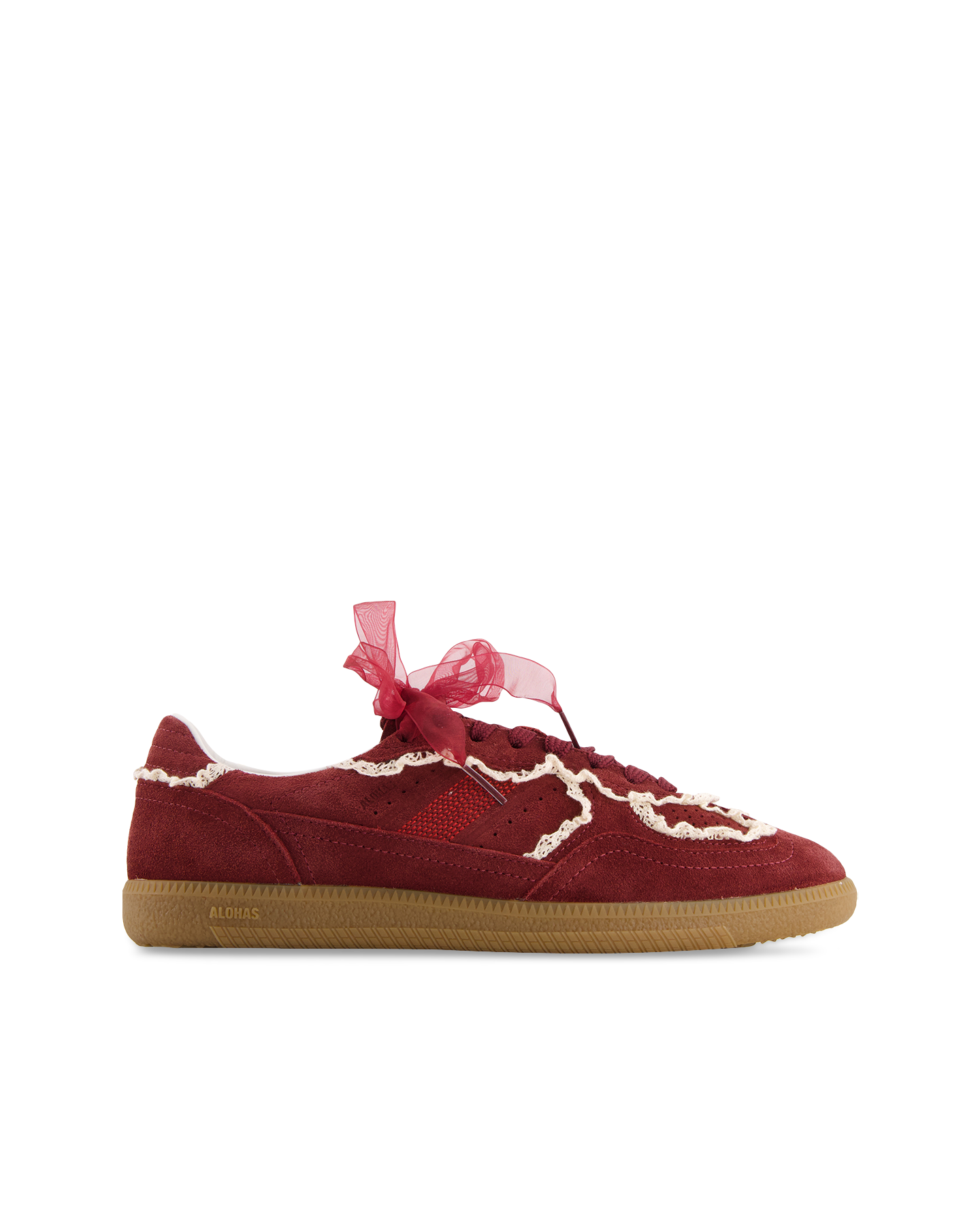 Alohas Tb.490 Crochet Burgundy Leather Sneakers ROOD 1