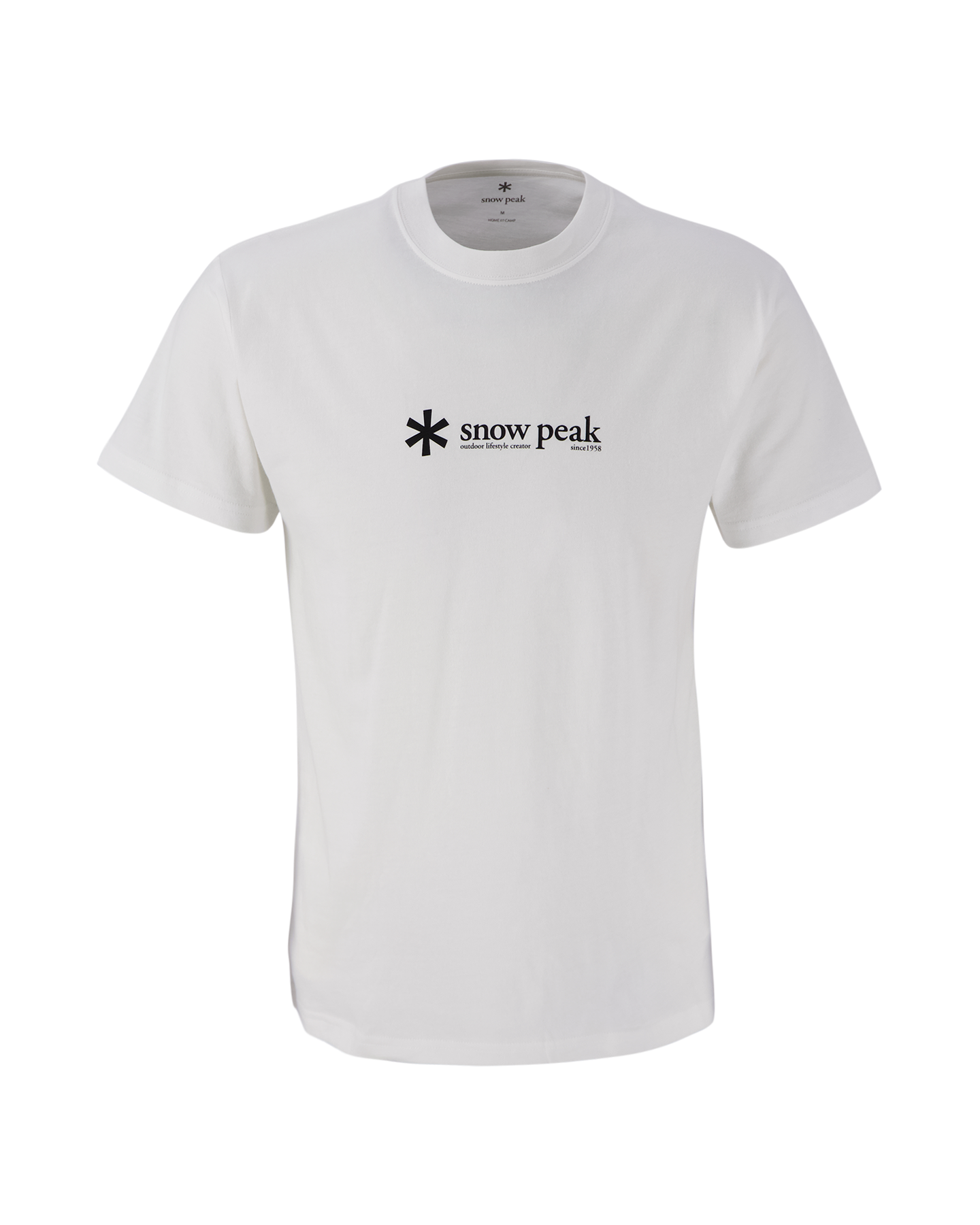 Snow Peak Soft Cotton Logo Short Sleeve T-Shirt WIT 1