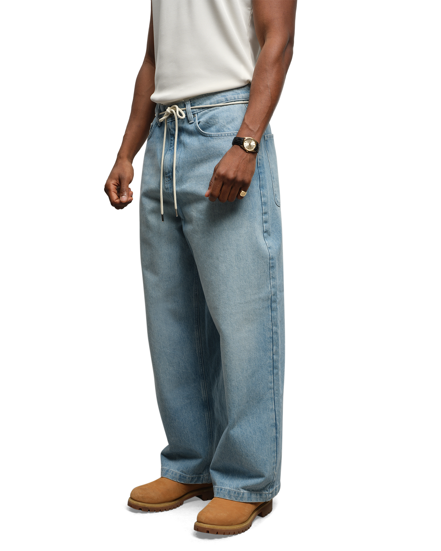 about:blank Wide Leg Denim LICHTBLAUW 3