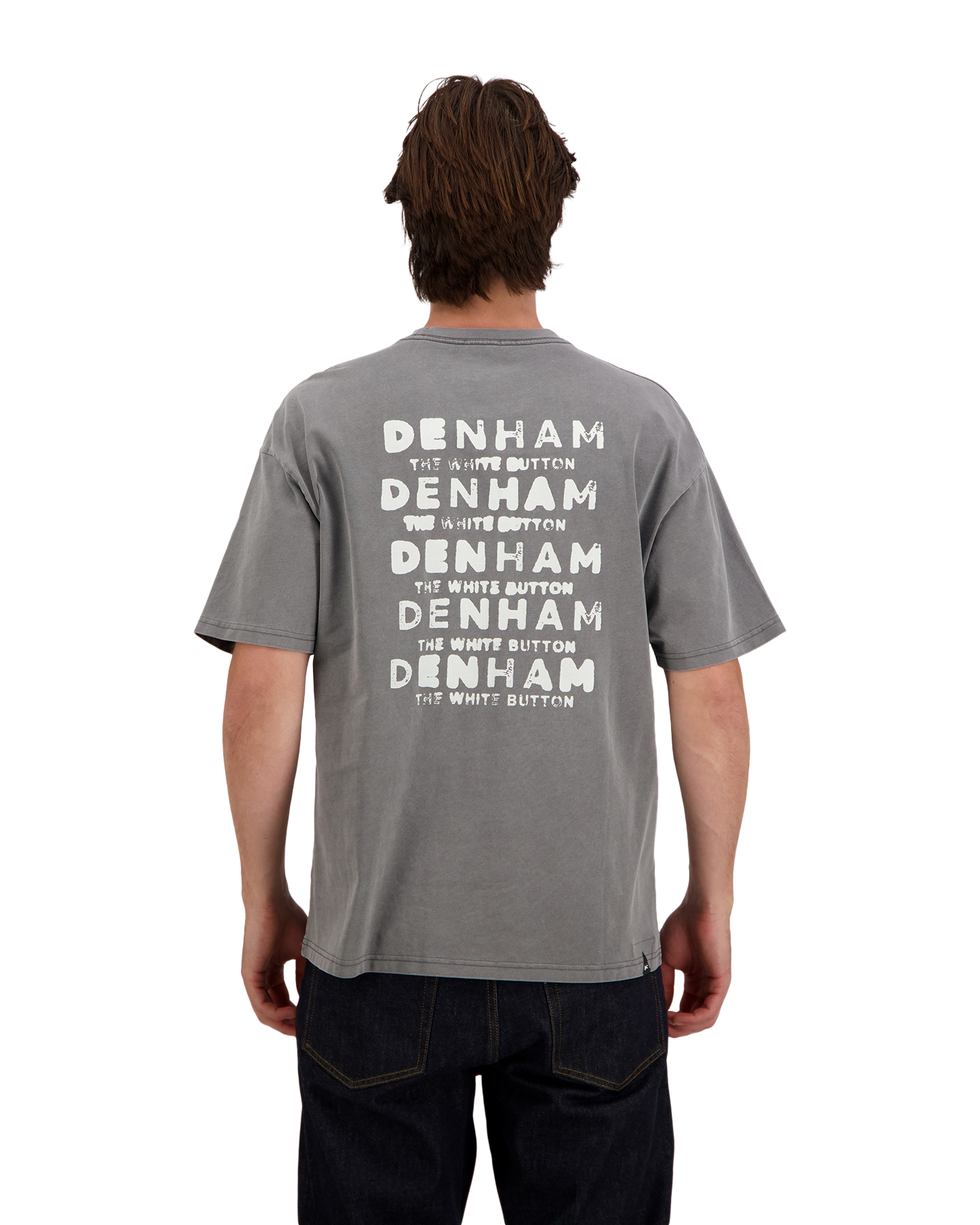 Denham Stamp Ss Tee GRIJS 3