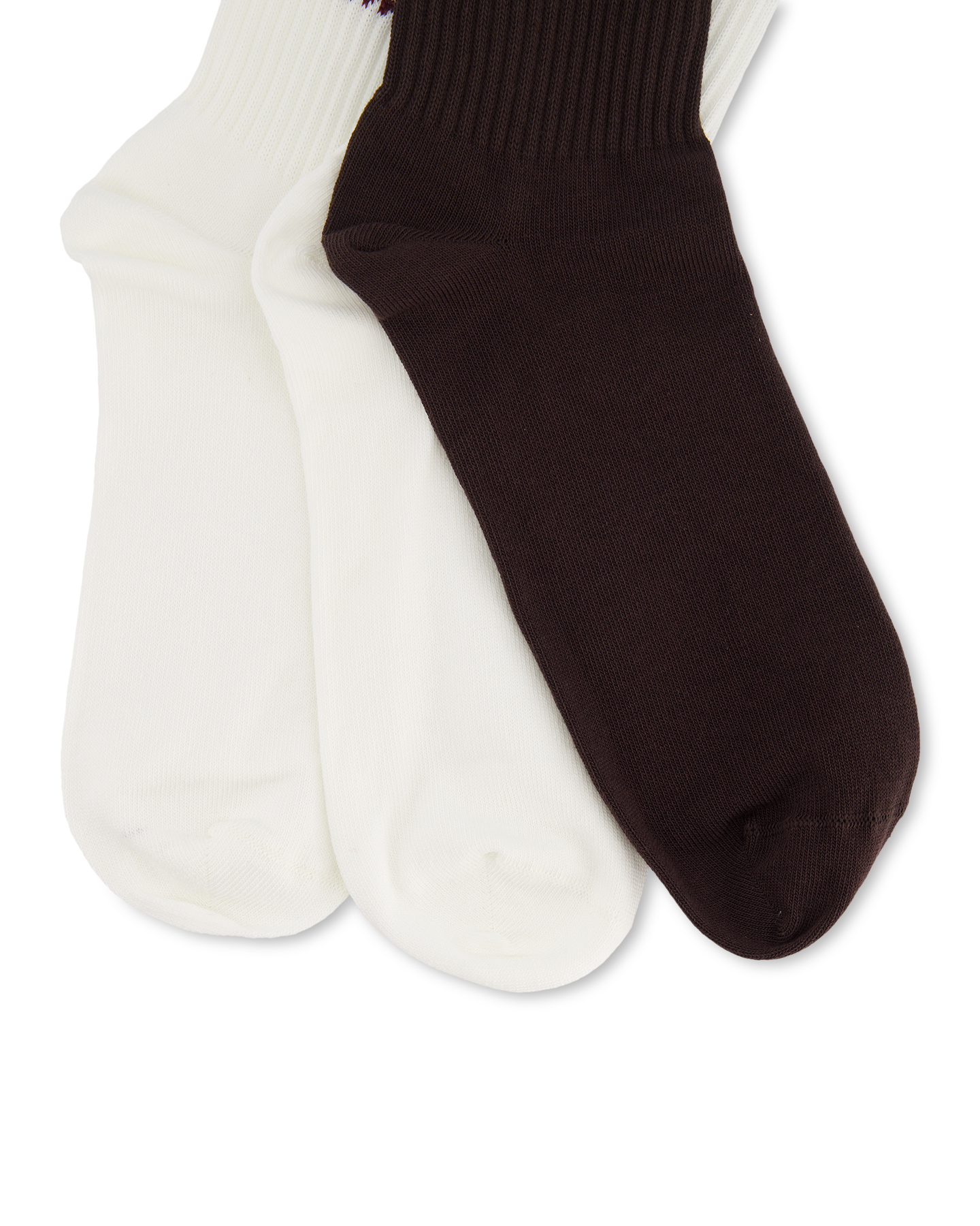 adidas 3 Stripes Crew Socks 3 Pair CREME 4