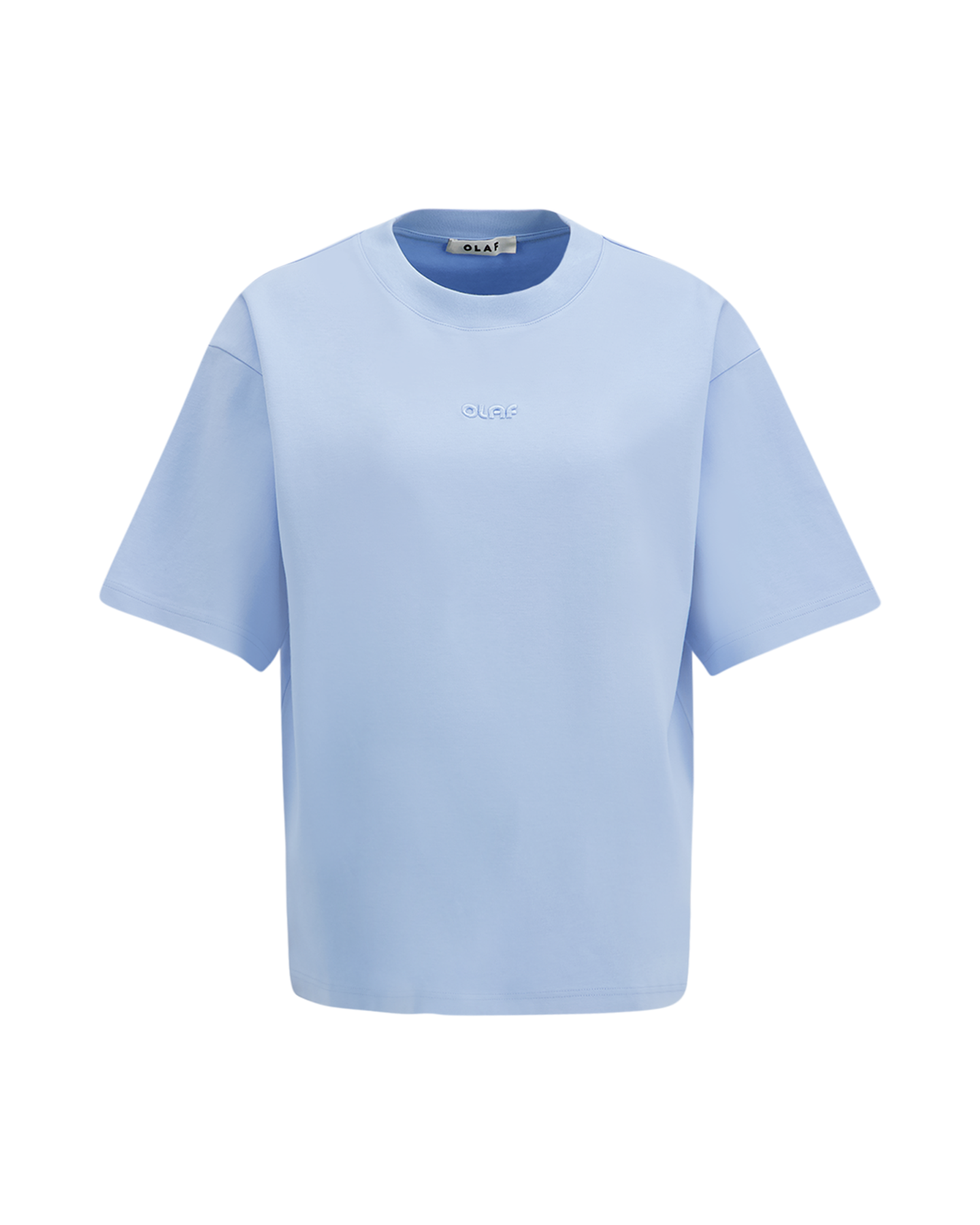 OLAF Retro Logo Boxy Tee LICHTBLAUW 1