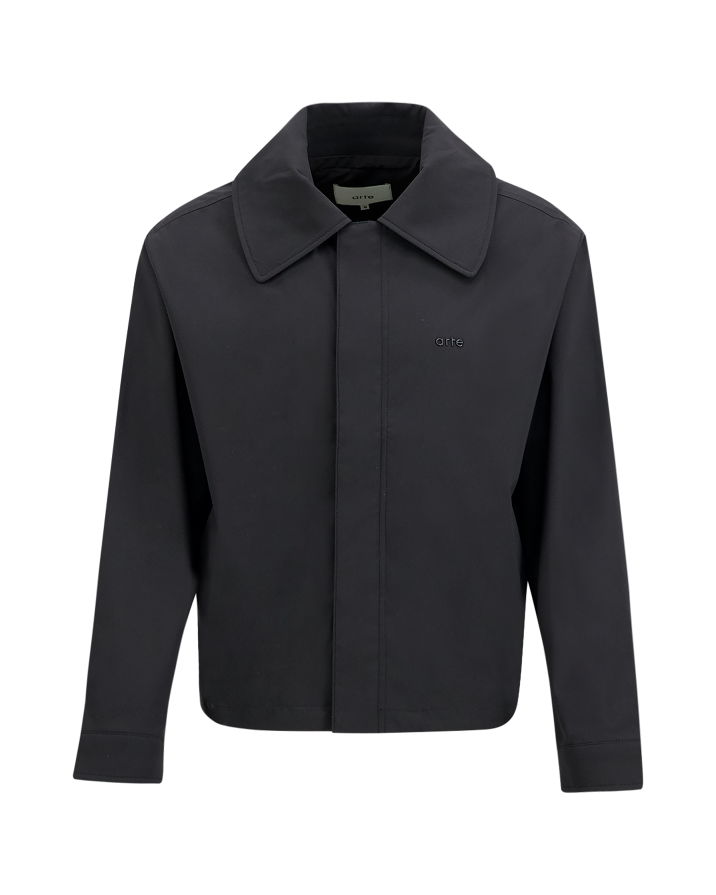 Arte Antwerp Big Collar Nylon Jacket ZWART 1