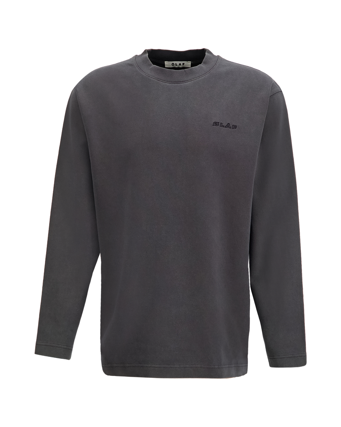 OLAF Washed Studio Ls Tee ANTHRACIET 1