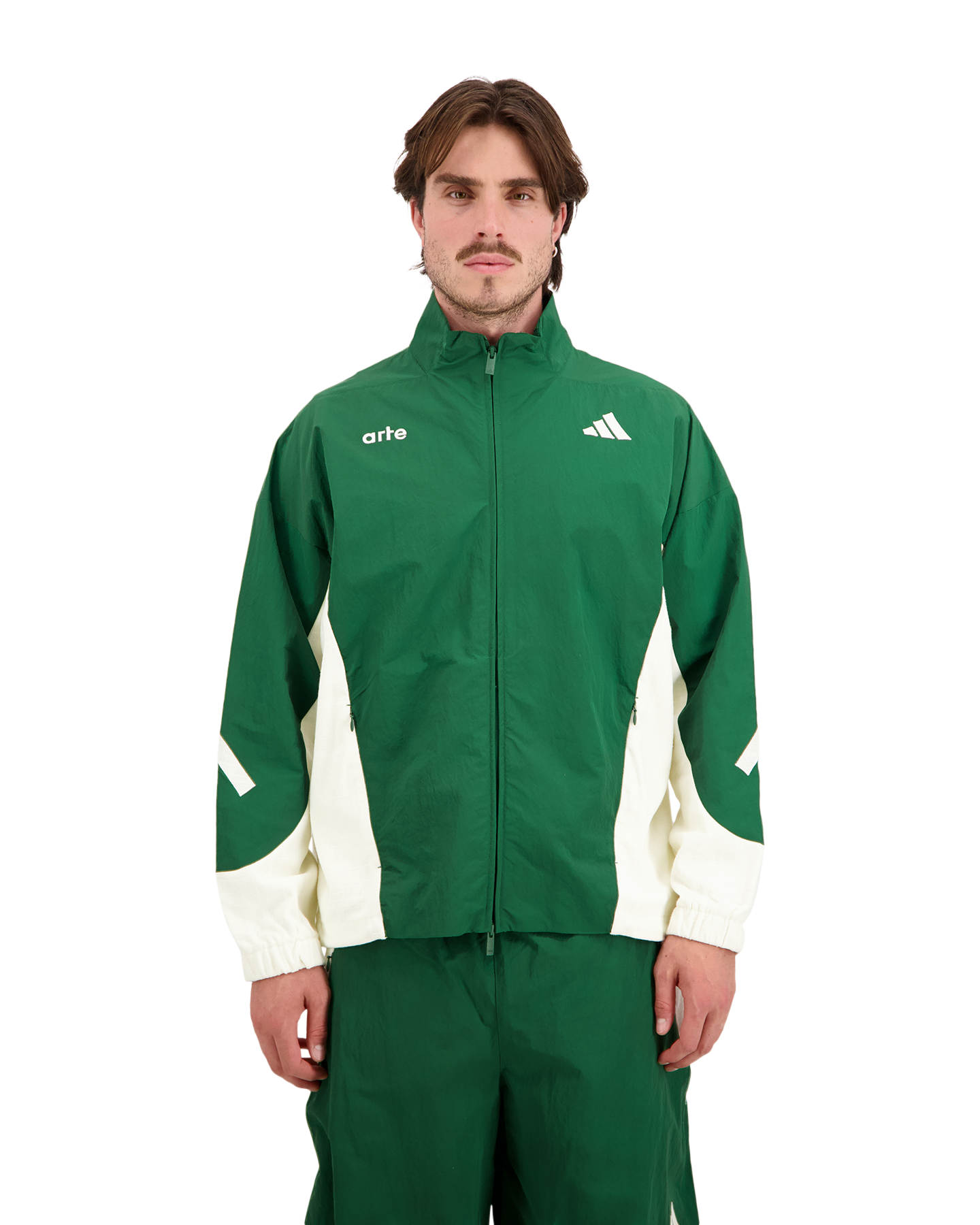 adidas adidas x Arte Antwerp Z.N.E. Material Mix Full-Zip Tracktop GROEN 4